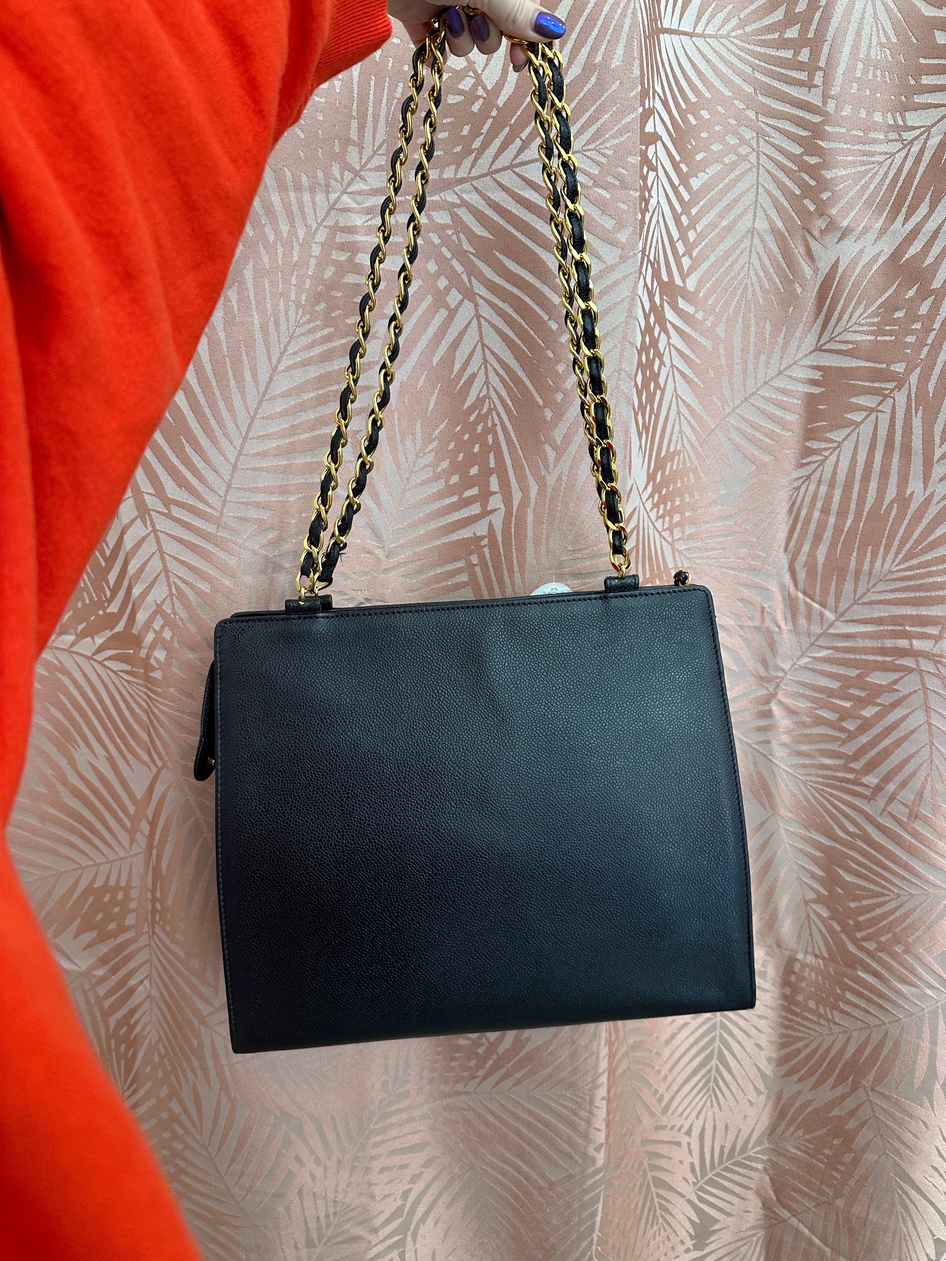 Borsa Chanel shopper tote vintage