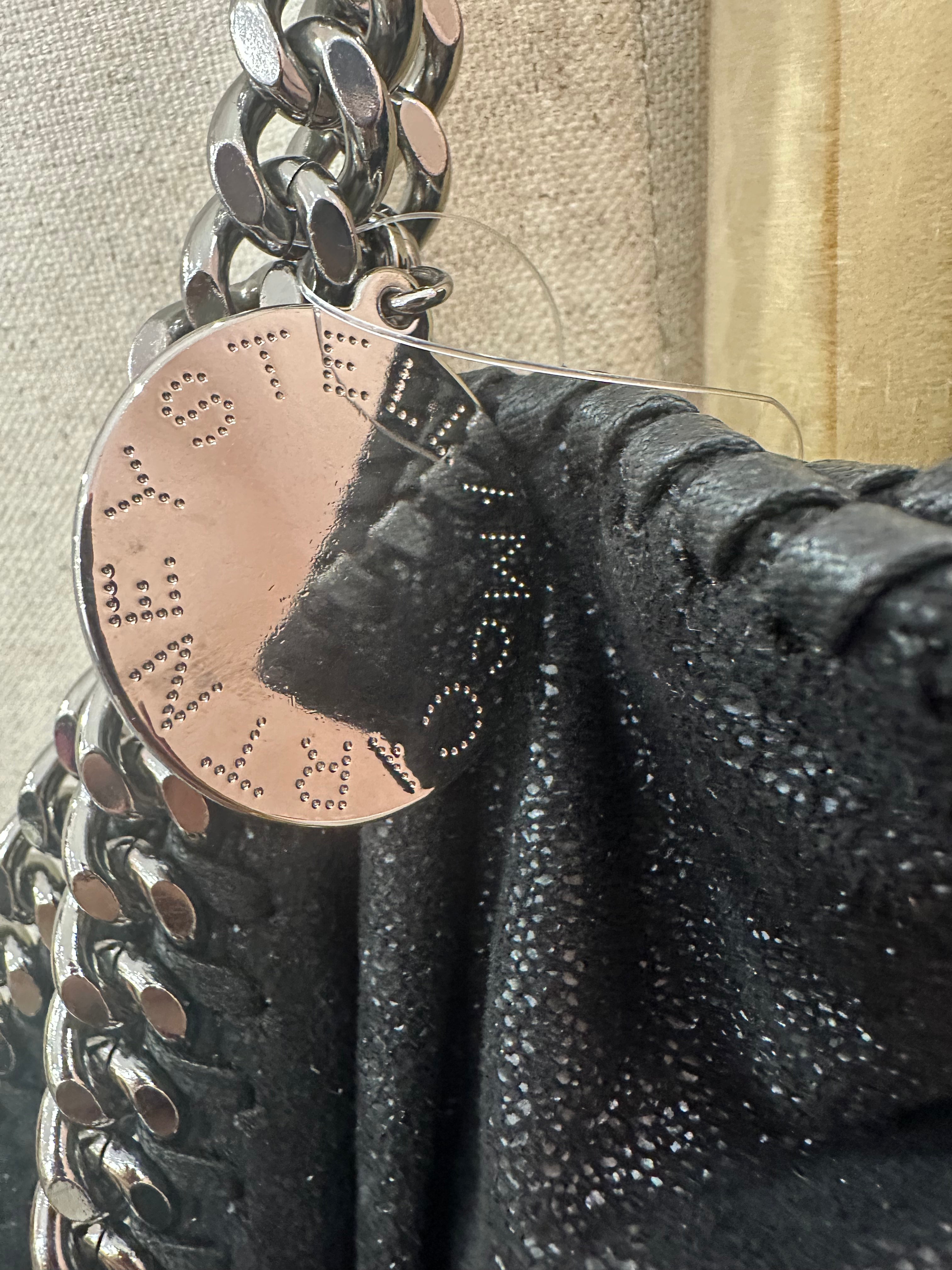 Borsa Falabella tre catene nera