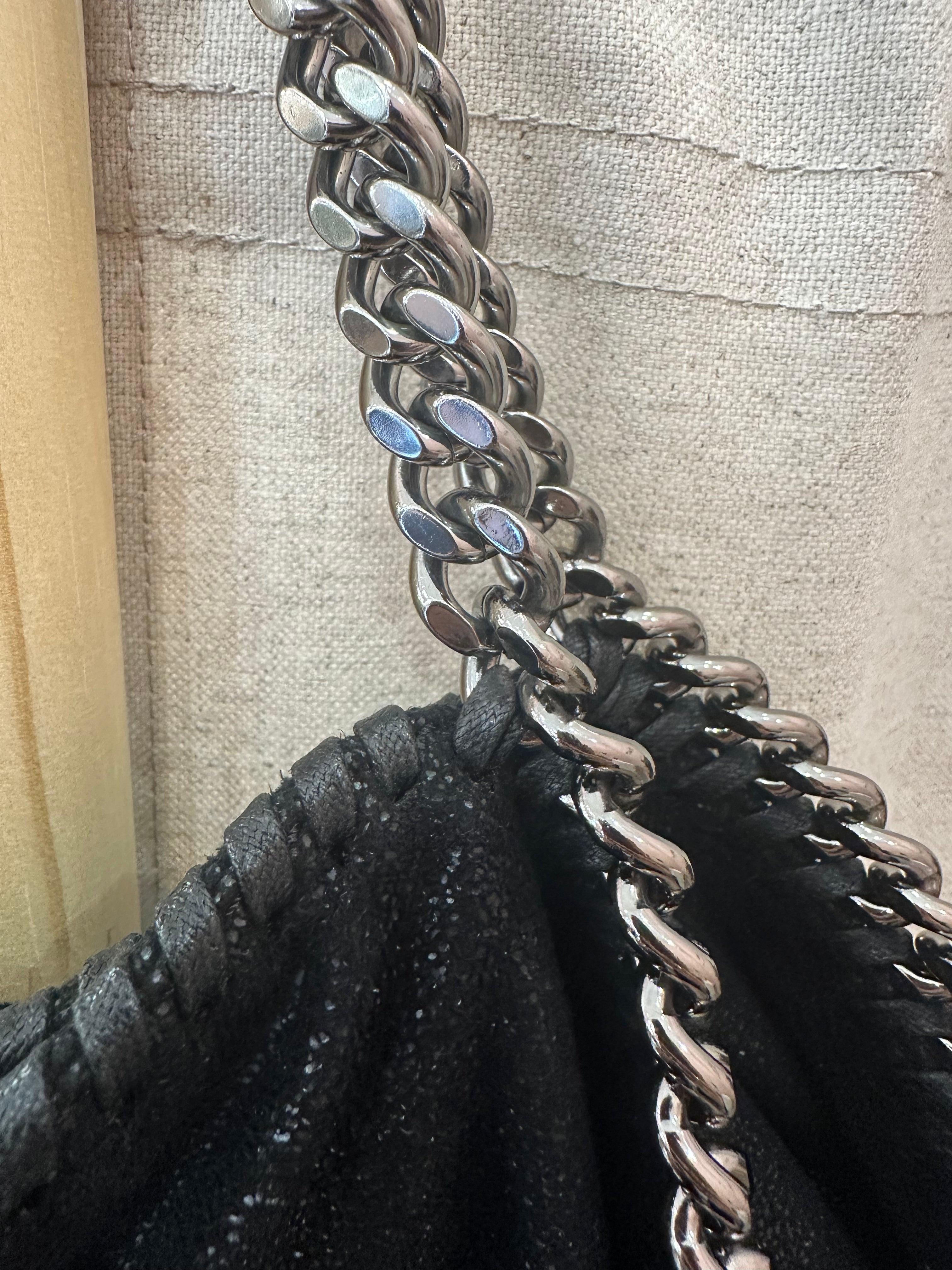 Borsa Falabella tre catene nera