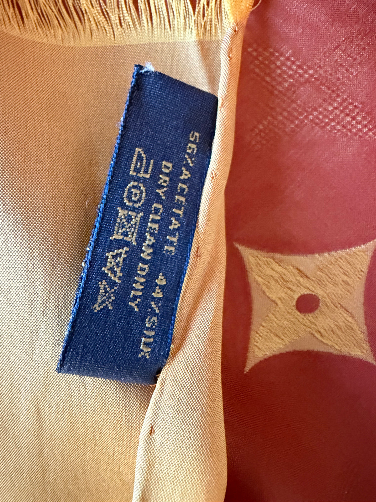 Louis Vuitton scialle seta lurex bicolor