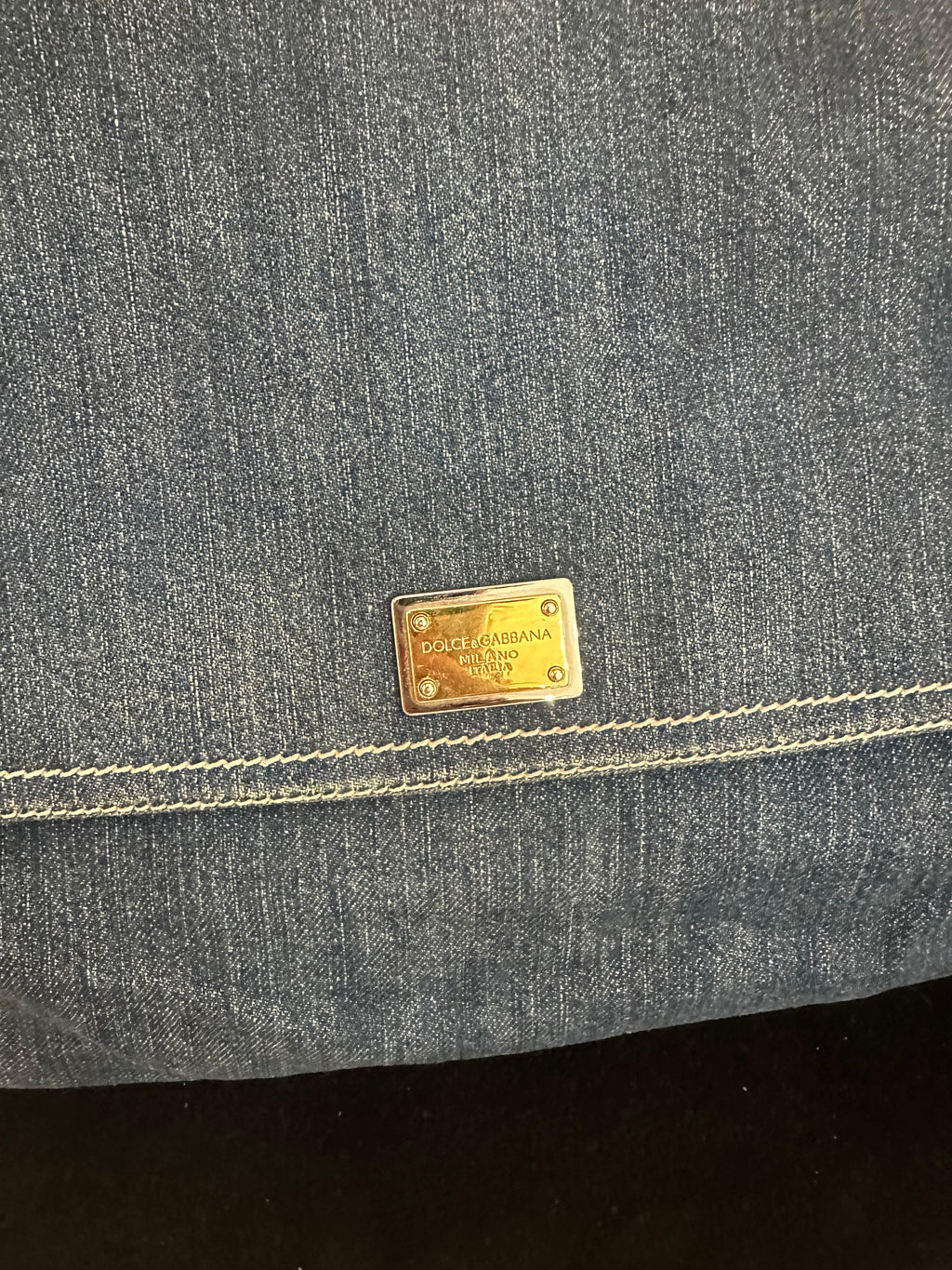 Borsa Miss Sicily in jeans Dolce e Gabbana