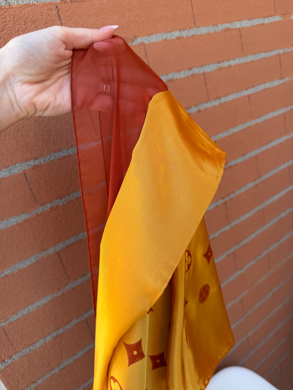 Louis Vuitton scialle seta lurex bicolor