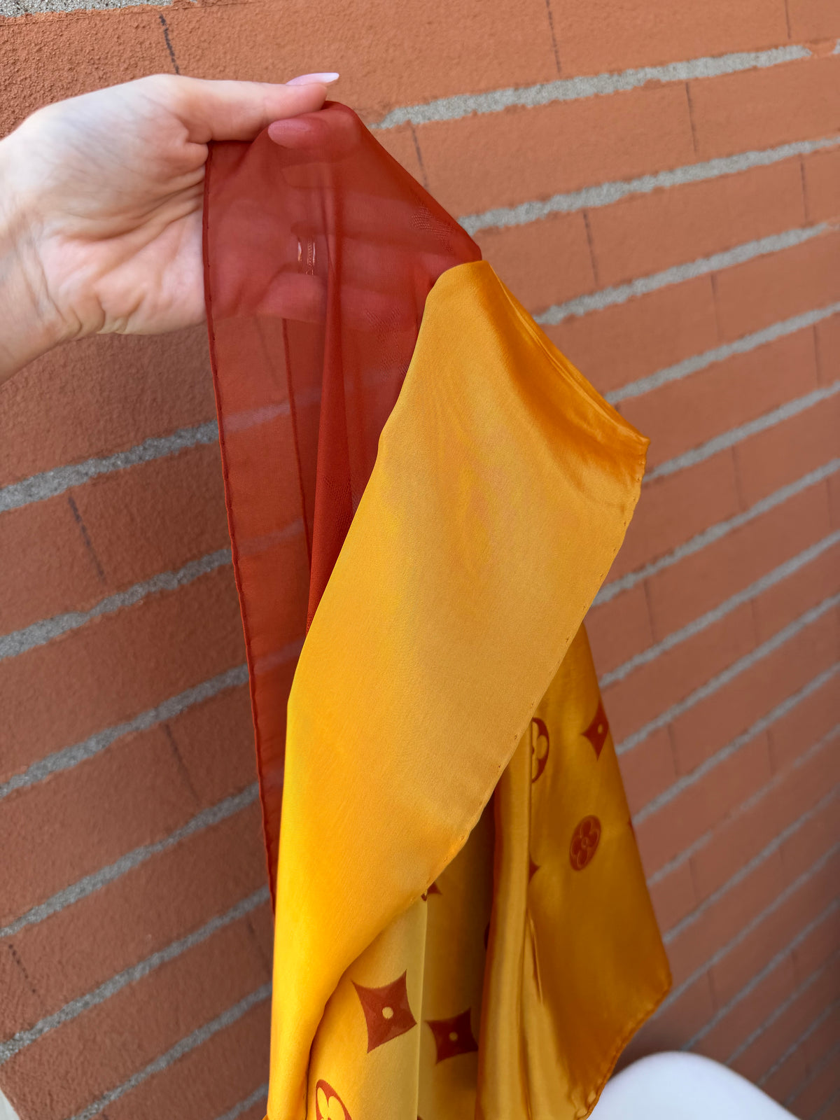 Louis Vuitton scialle seta lurex bicolor