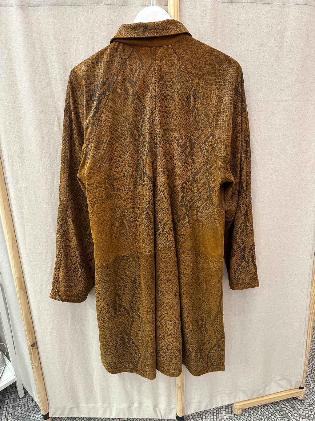 Trench suede reverse pitone