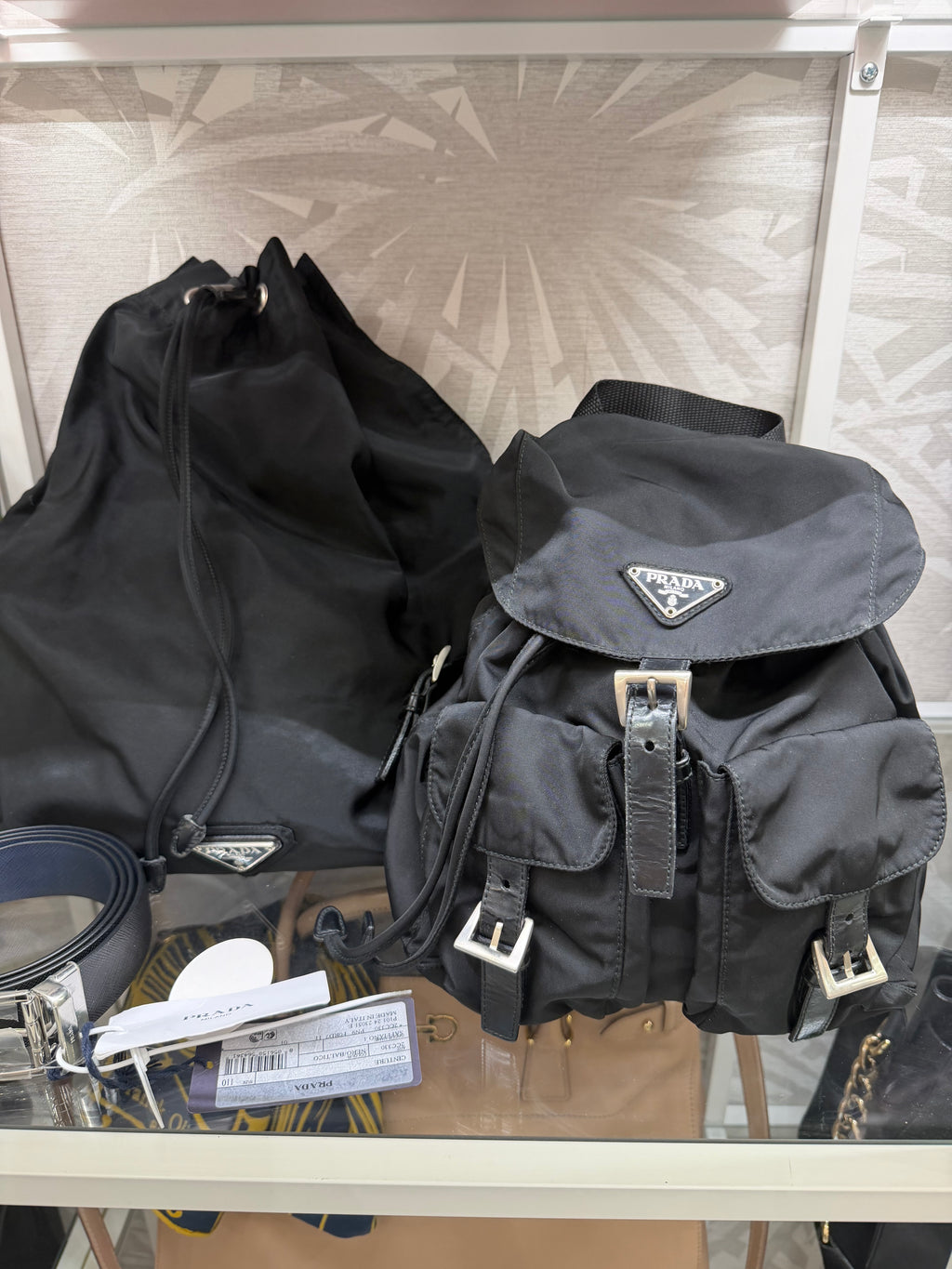 Zaino Prada nero nylon