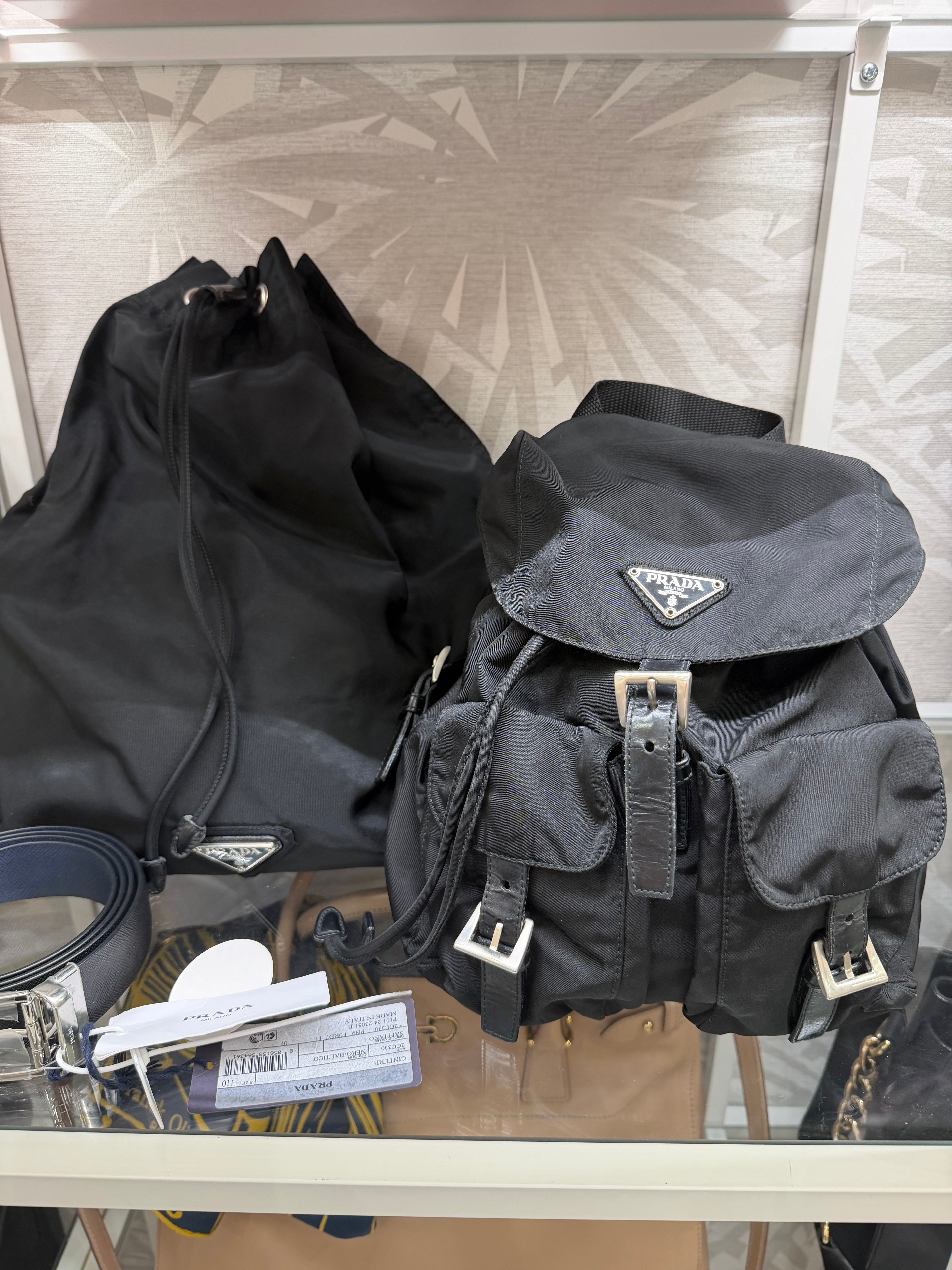 Zaino Prada nero nylon