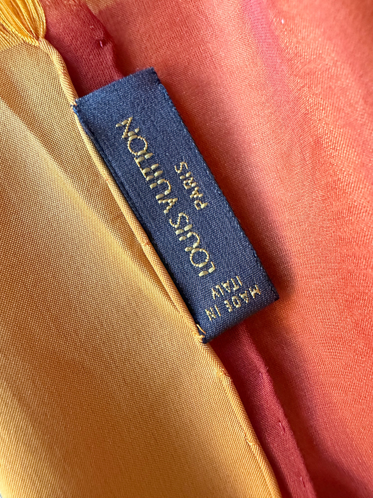 Louis Vuitton scialle seta lurex bicolor