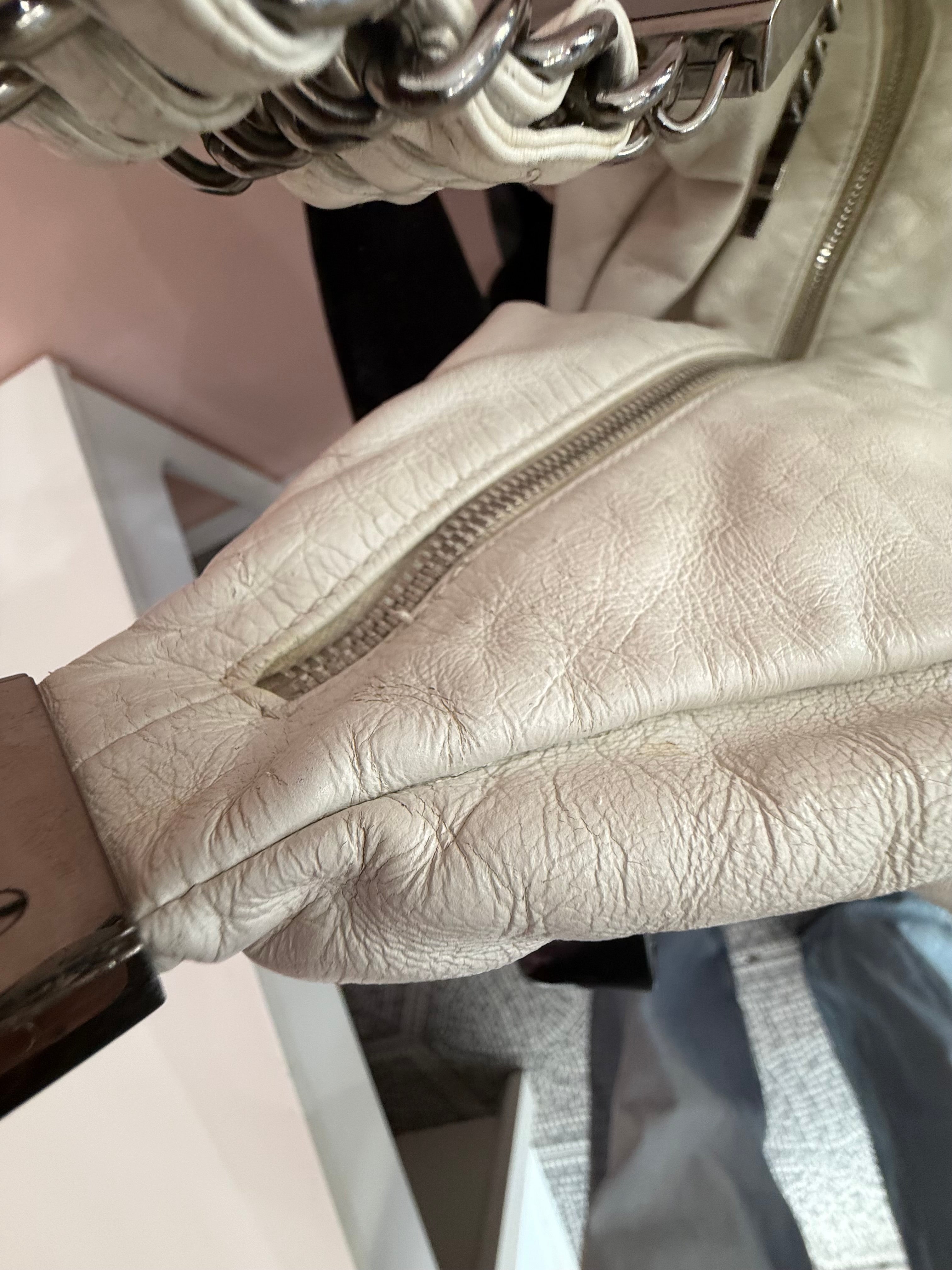 Borsa Chanel sac shopper bianca