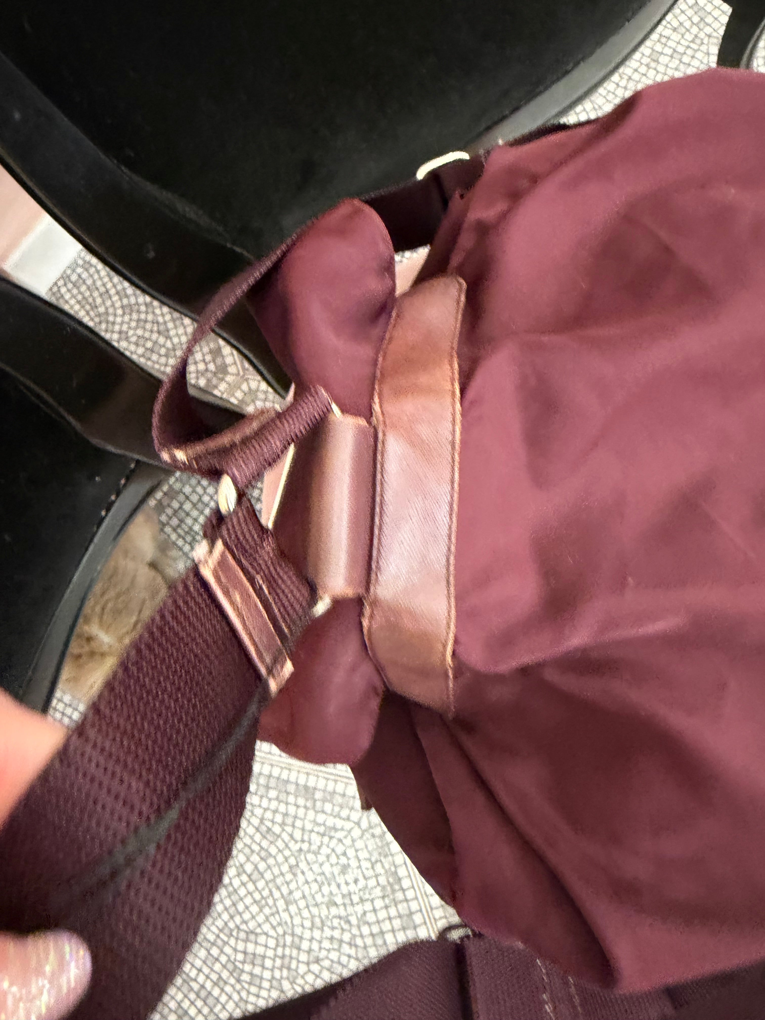 Zaino Prada nylon Borgogna