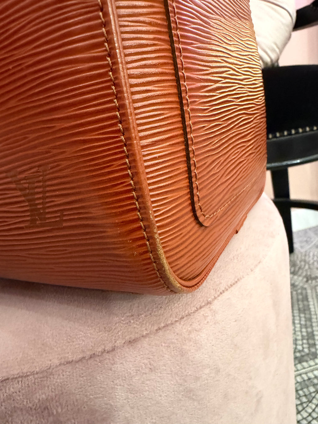 Borsa Louis Vuitton Speedy 30 pelle epi marrone