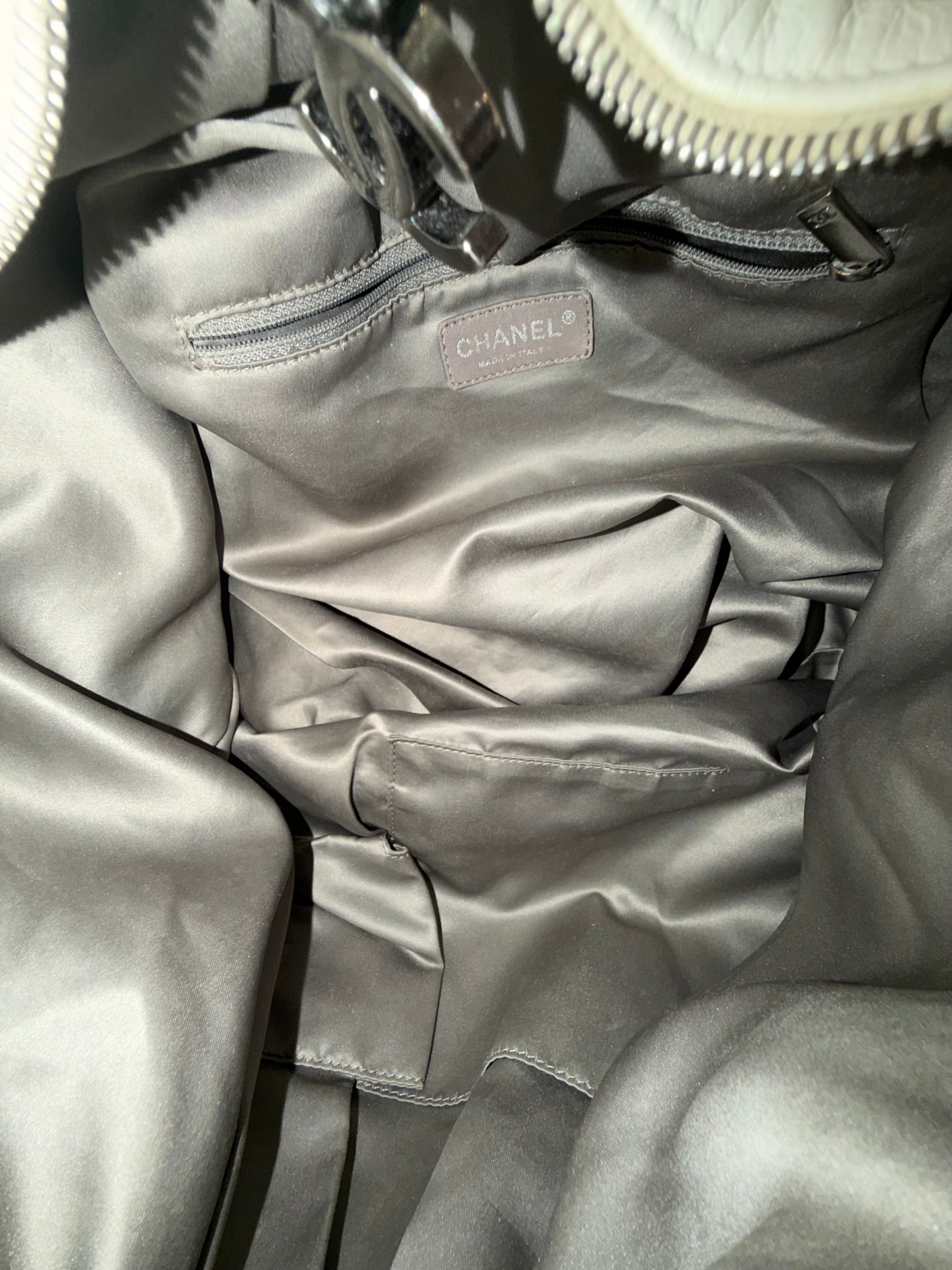 Borsa Chanel sac shopper bianca