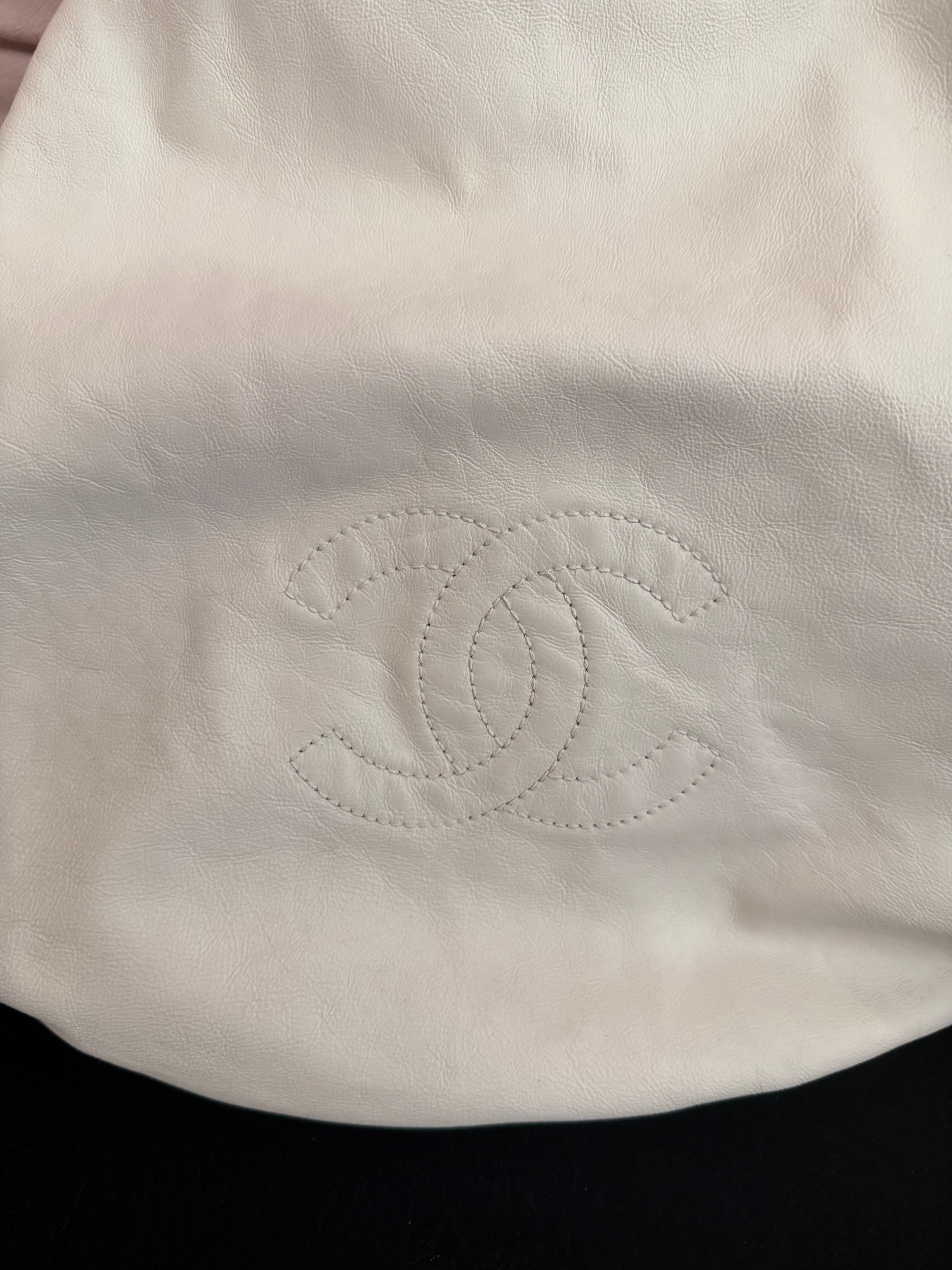 Borsa Chanel sac shopper bianca