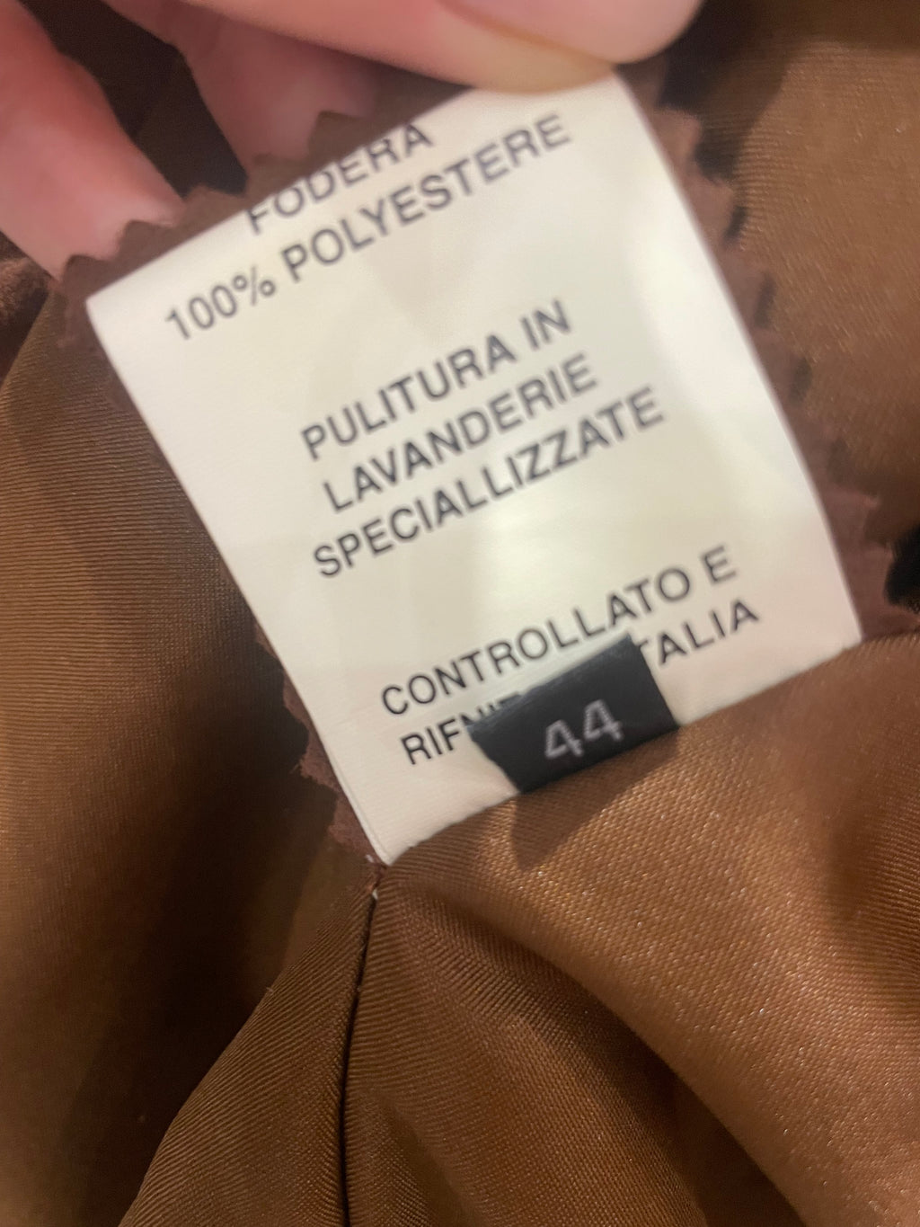 Giacca suede marrone