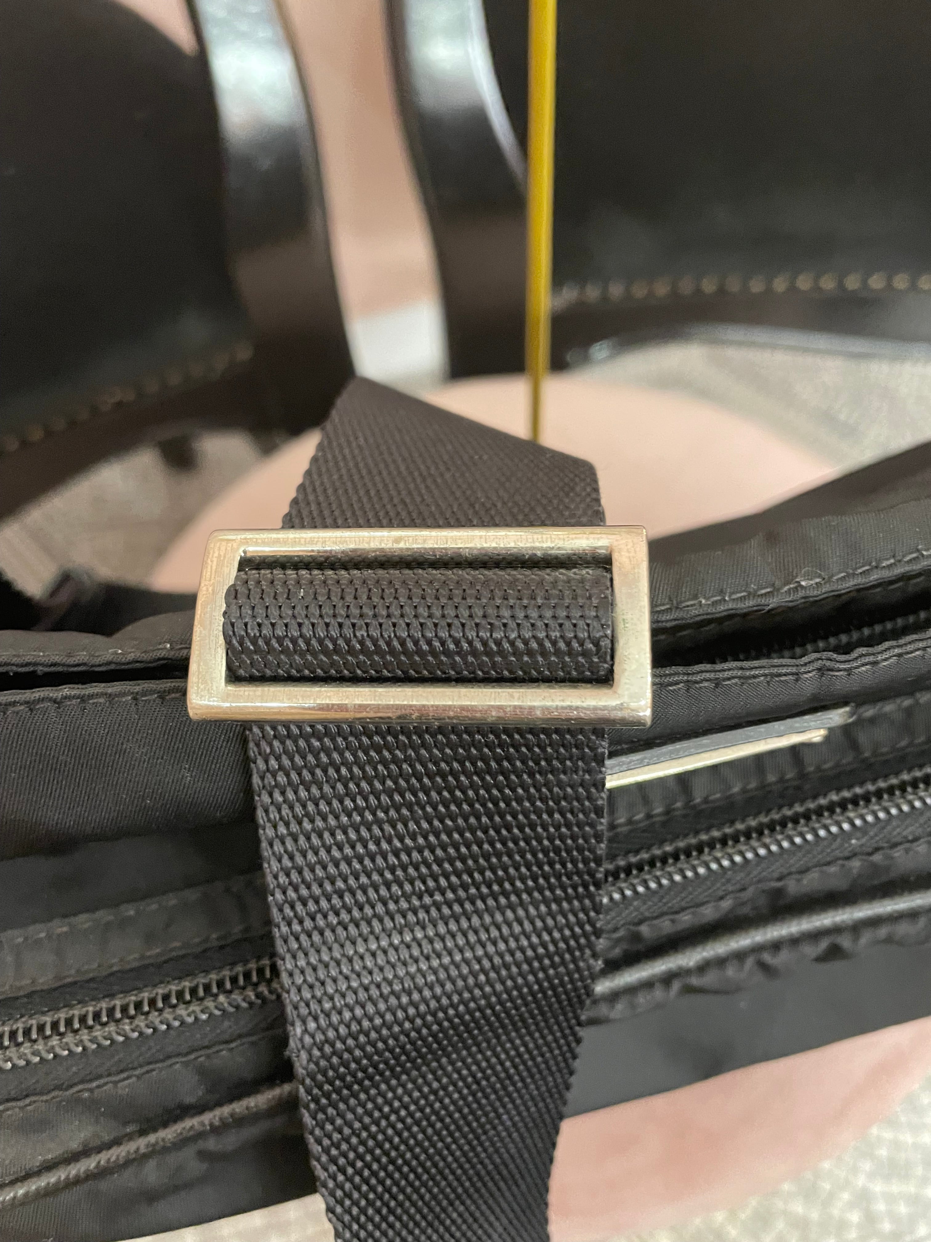 Borsa Tracolla Prada uomo tela nylon nera