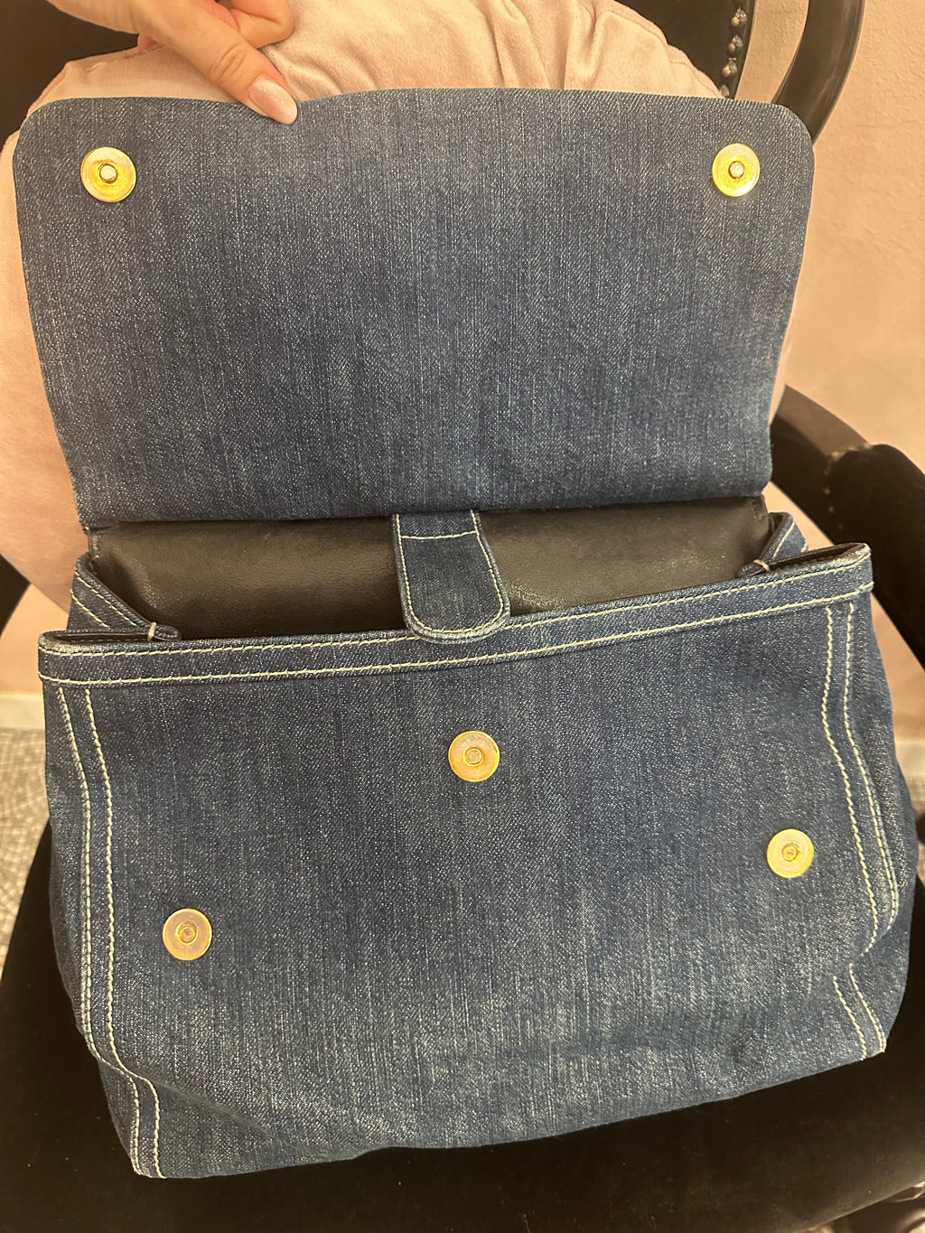 Borsa Miss Sicily in jeans Dolce e Gabbana