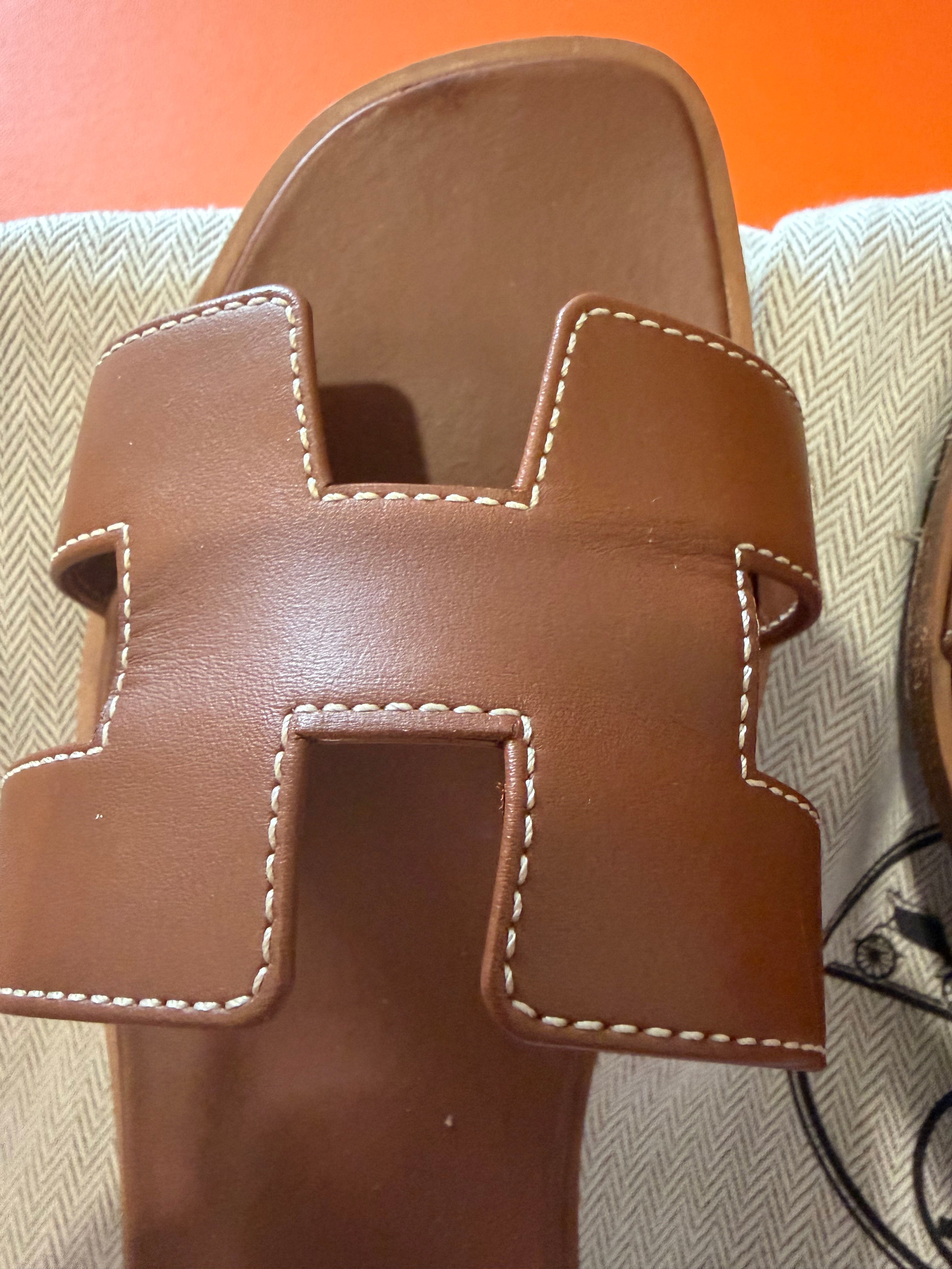 Sandali Hermès Oran gold