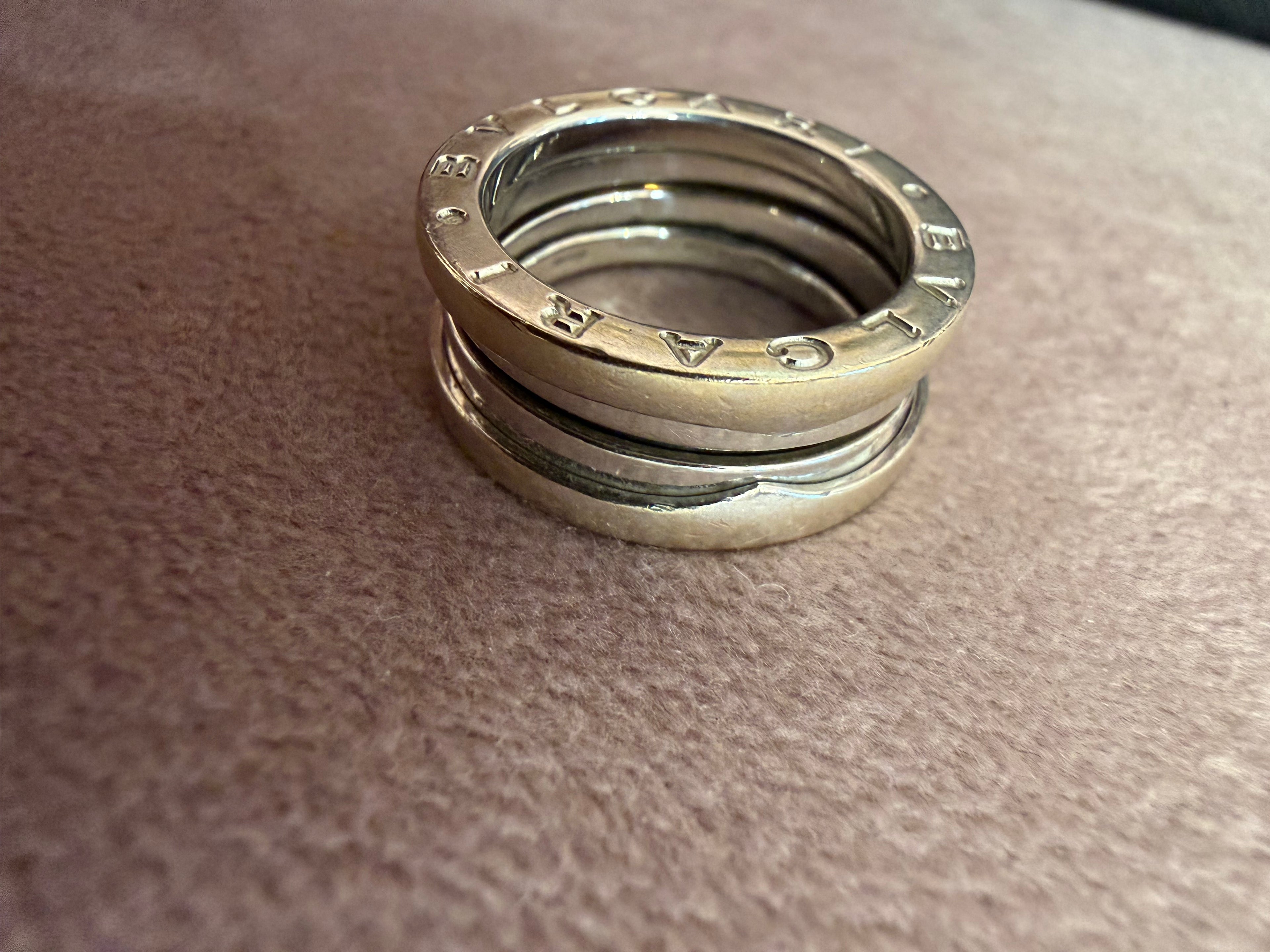 Anello B-zero oro bianco Bvlgari