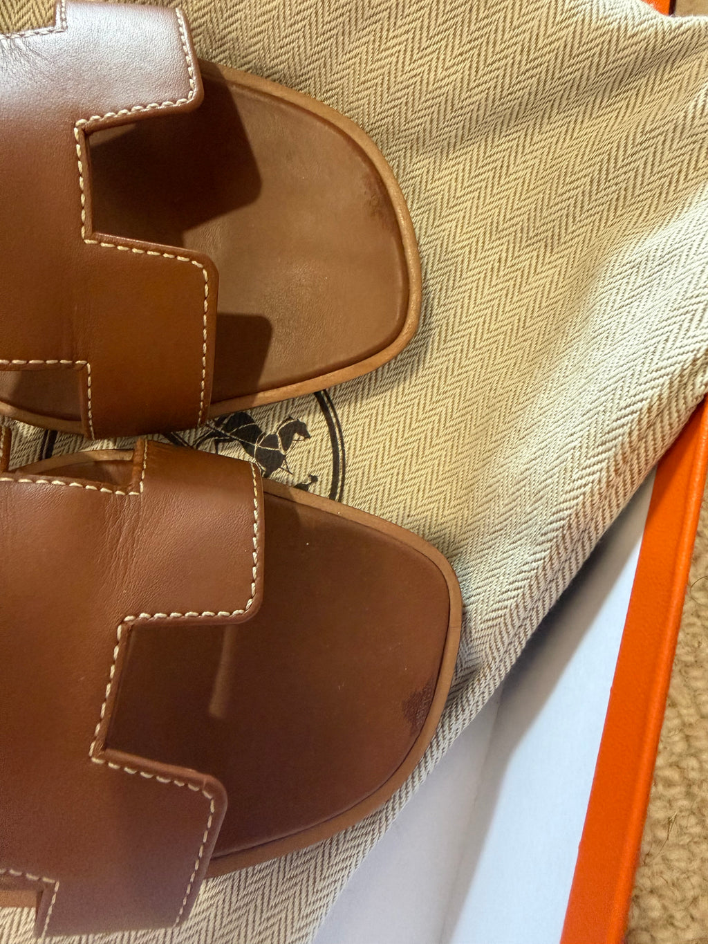 Sandali Hermès Oran gold