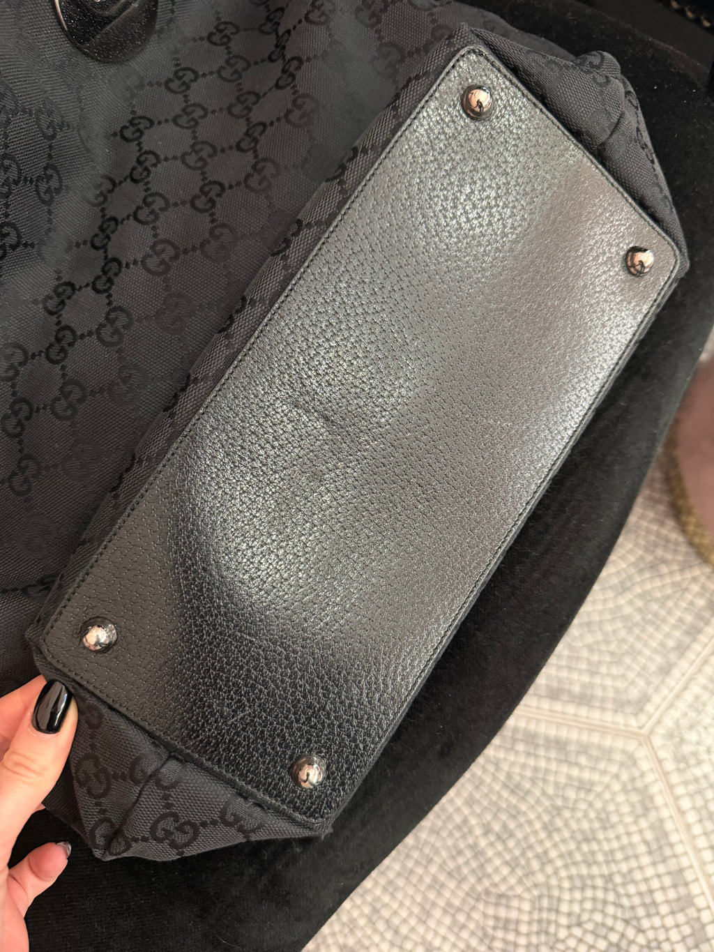 Borsa Gucci eclipse vertical nera big size