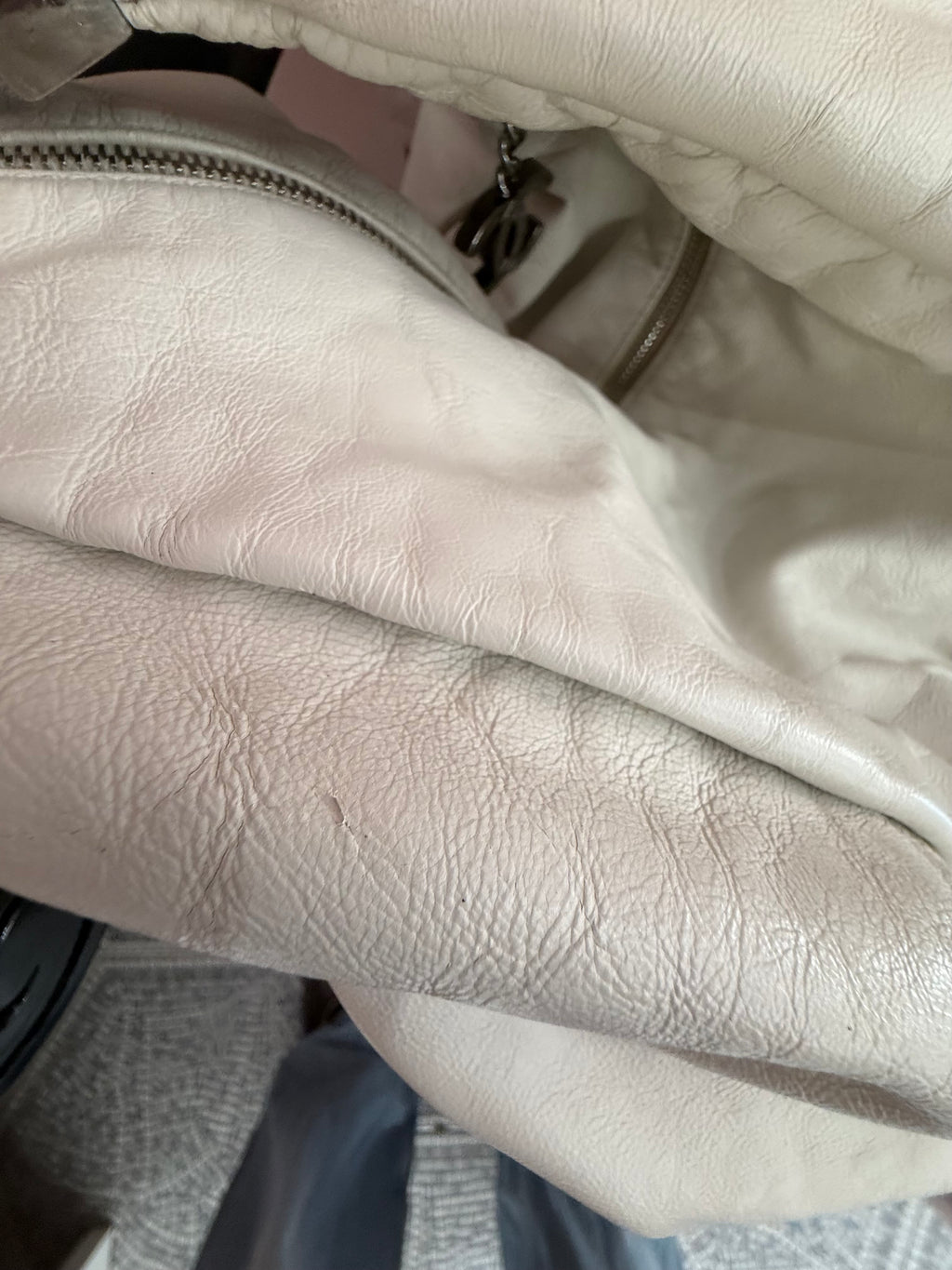Borsa Chanel sac shopper bianca