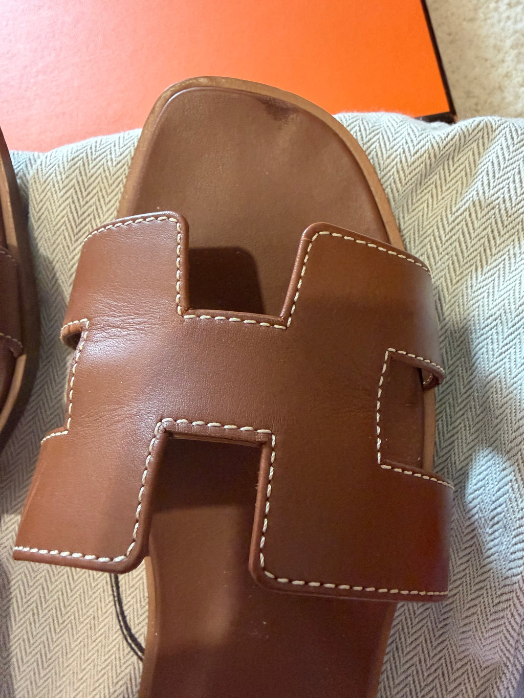Sandali Hermès Oran gold
