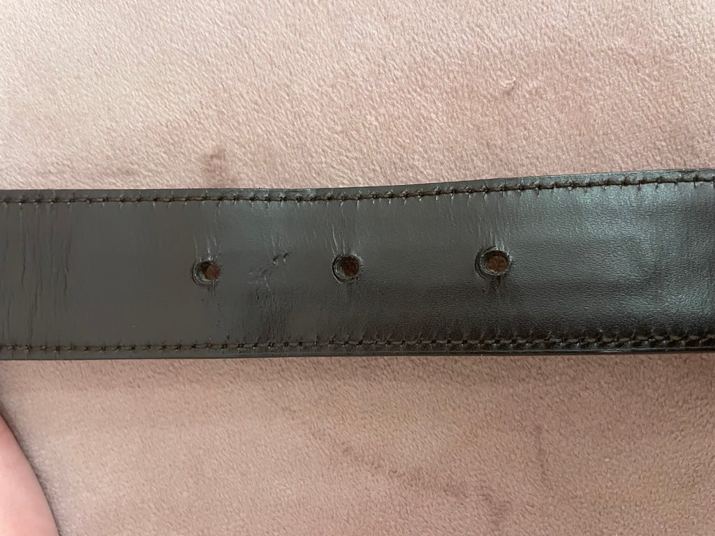 Cintura Gucci interlocking marrone
