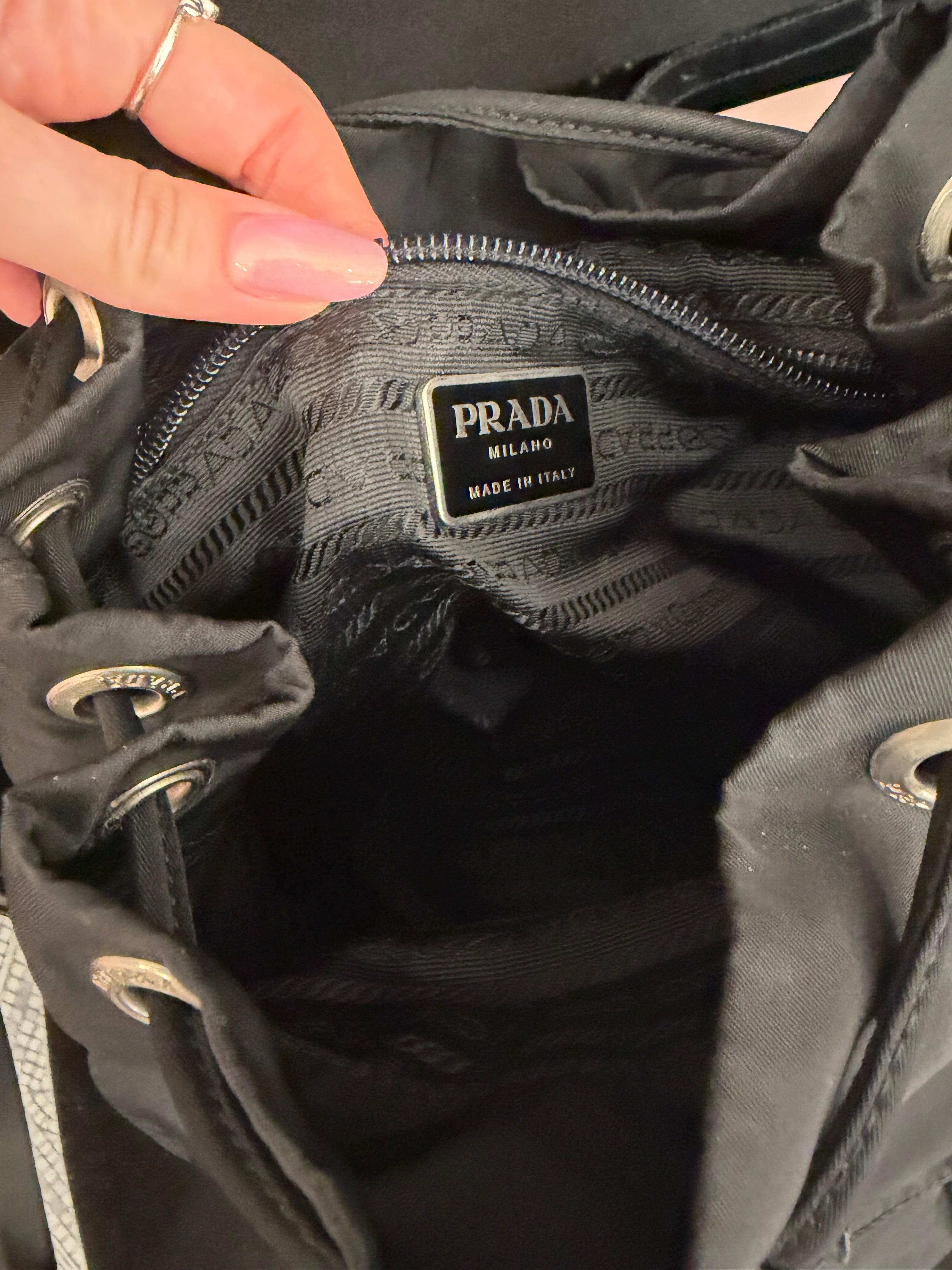Zaino Prada nero nylon