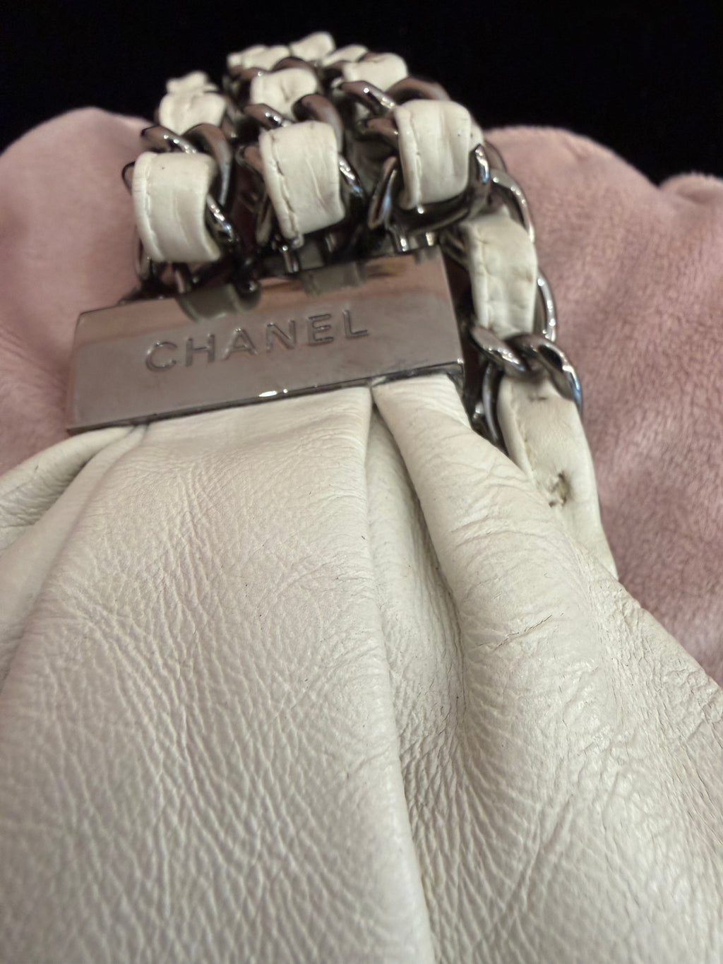 Borsa Chanel sac shopper bianca