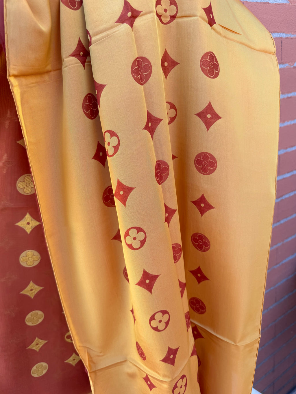 Louis Vuitton scialle seta lurex bicolor