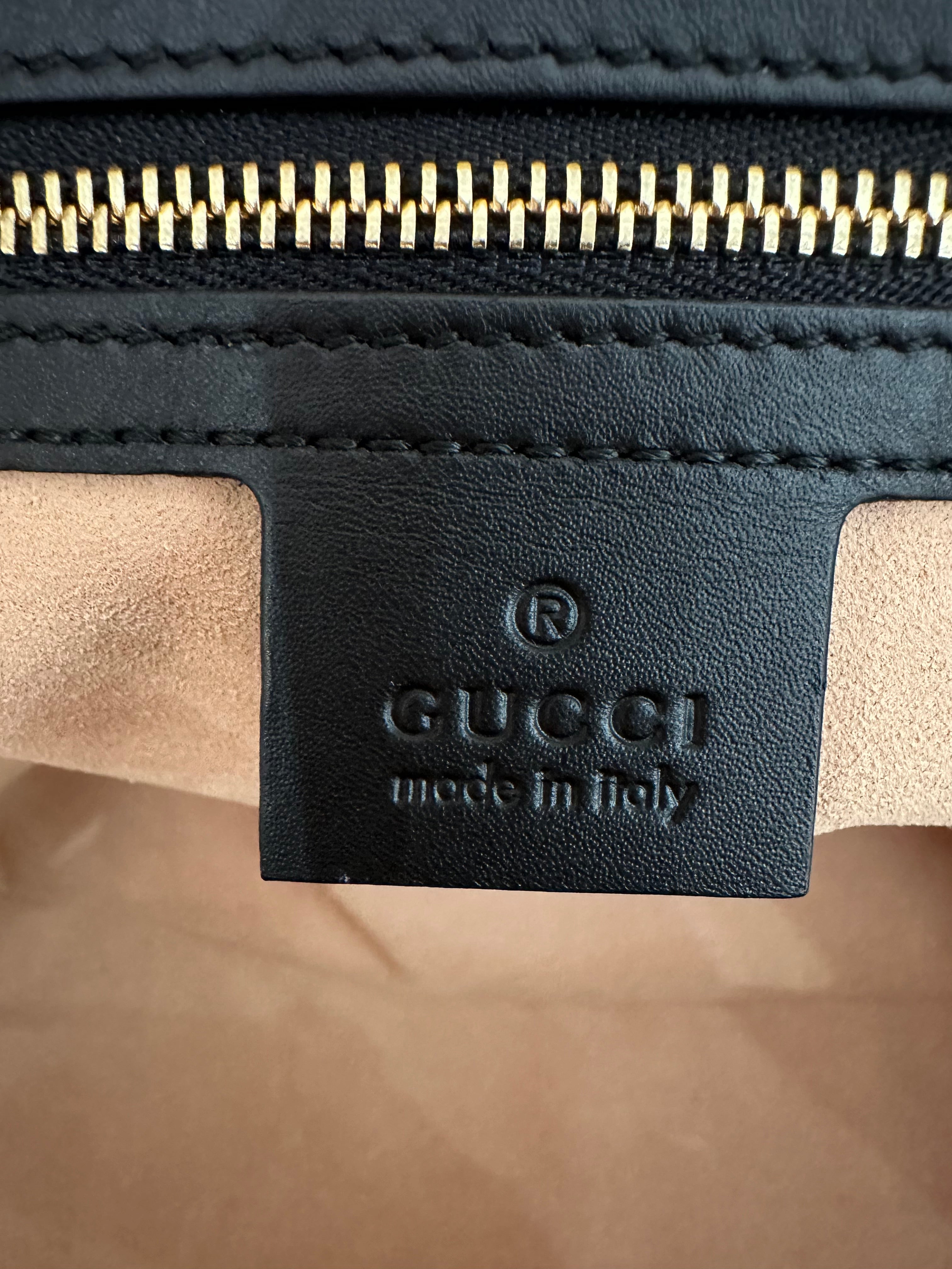 Borsa Gucci Ophidia medium black suede