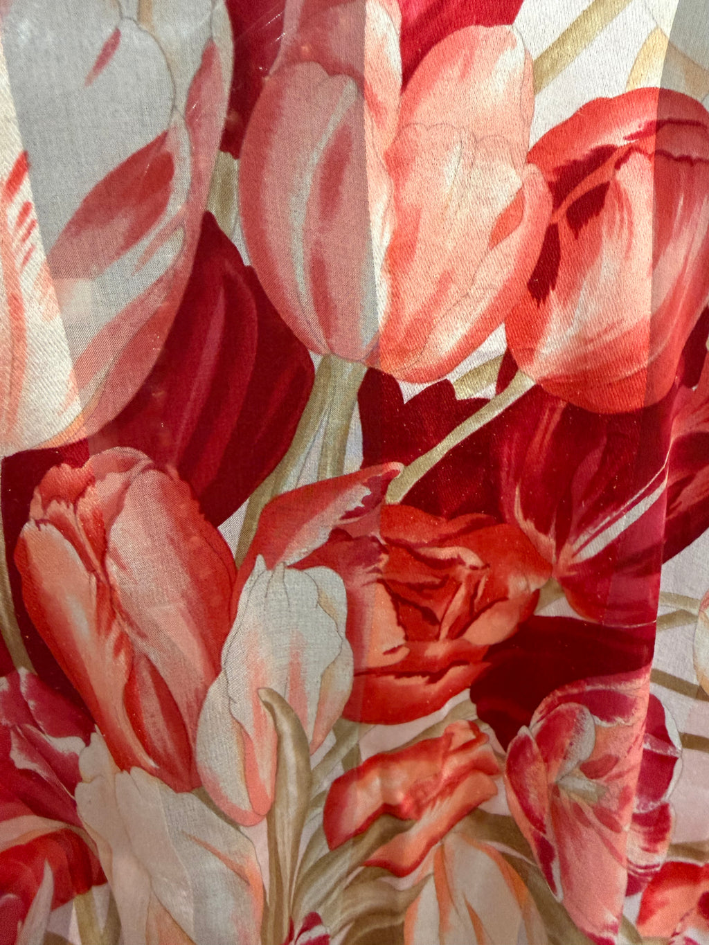 Foulard Valentino fiori rossi