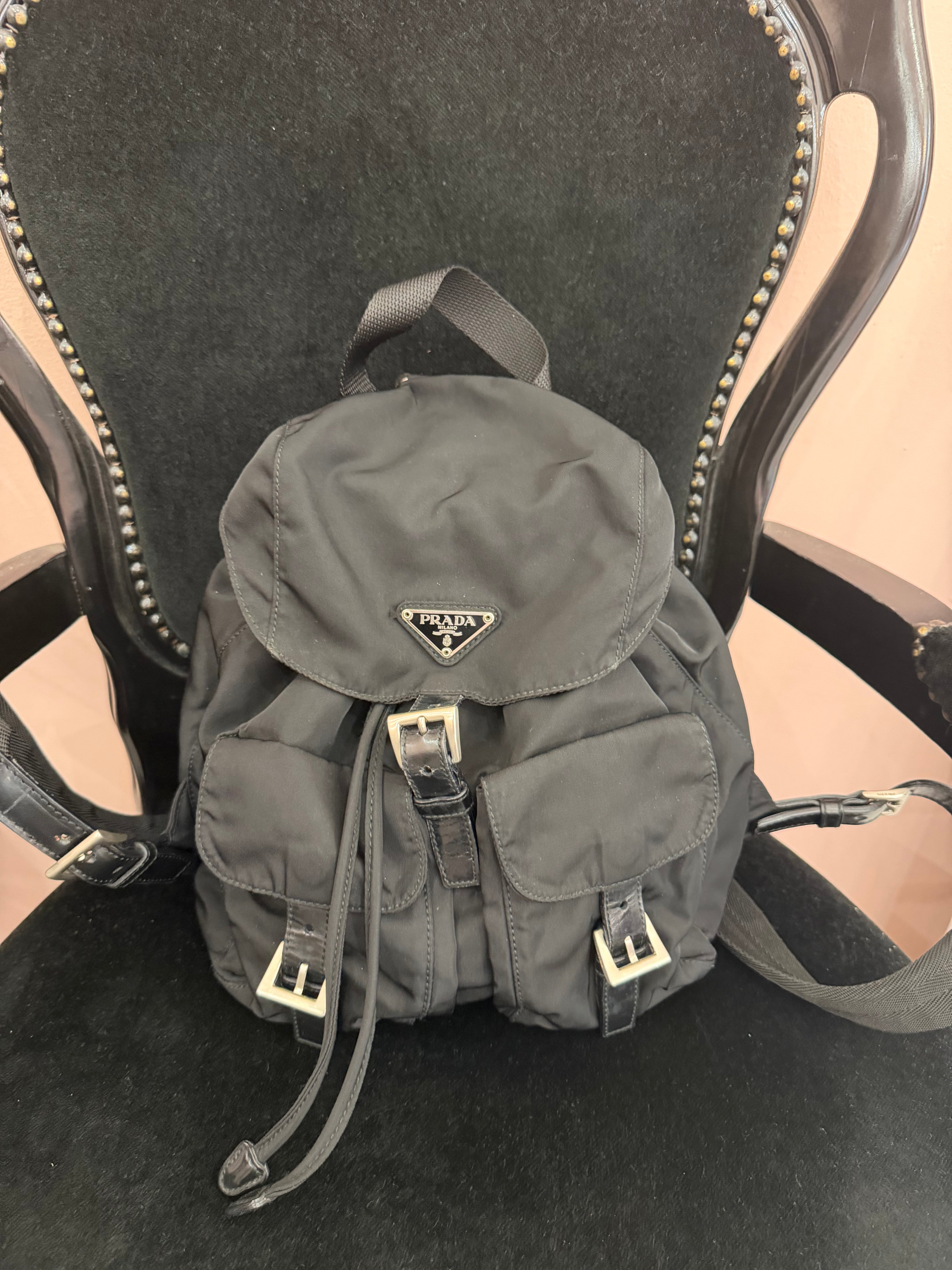 Zaino Prada nero nylon