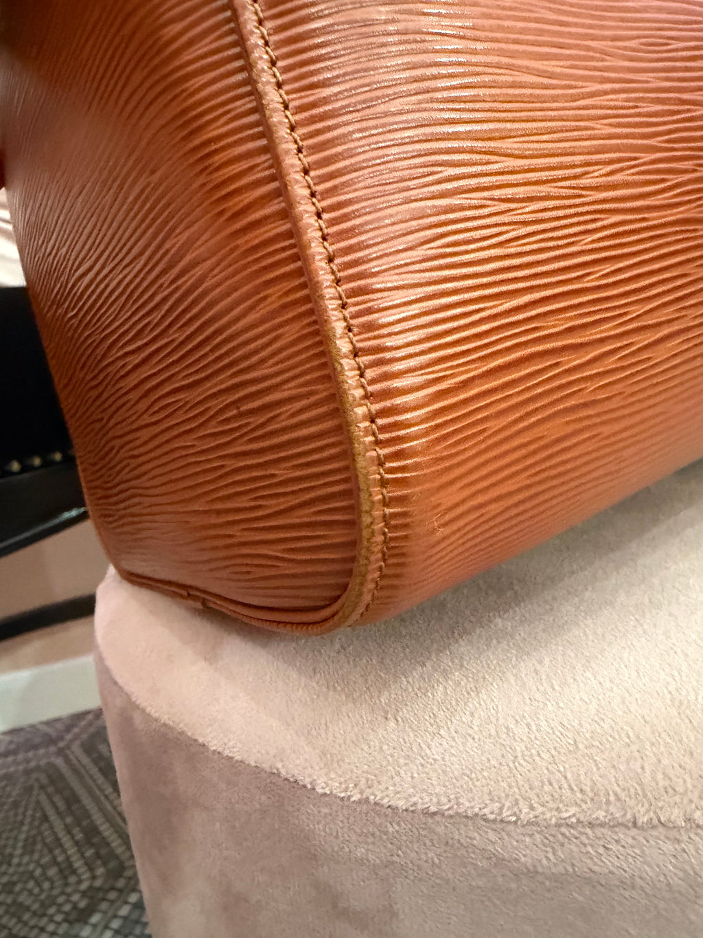 Borsa Louis Vuitton Speedy 30 pelle epi marrone