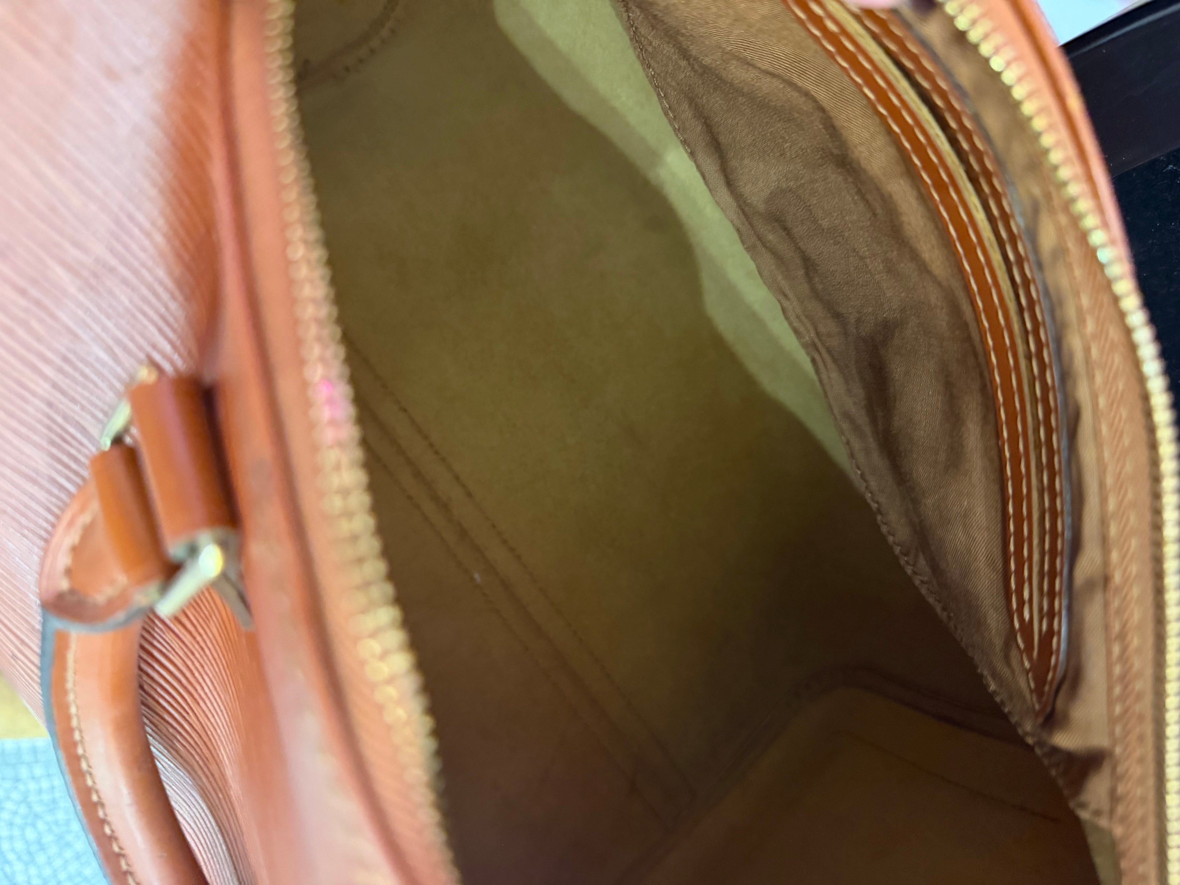 Borsa Louis Vuitton Speedy 30 pelle epi marrone