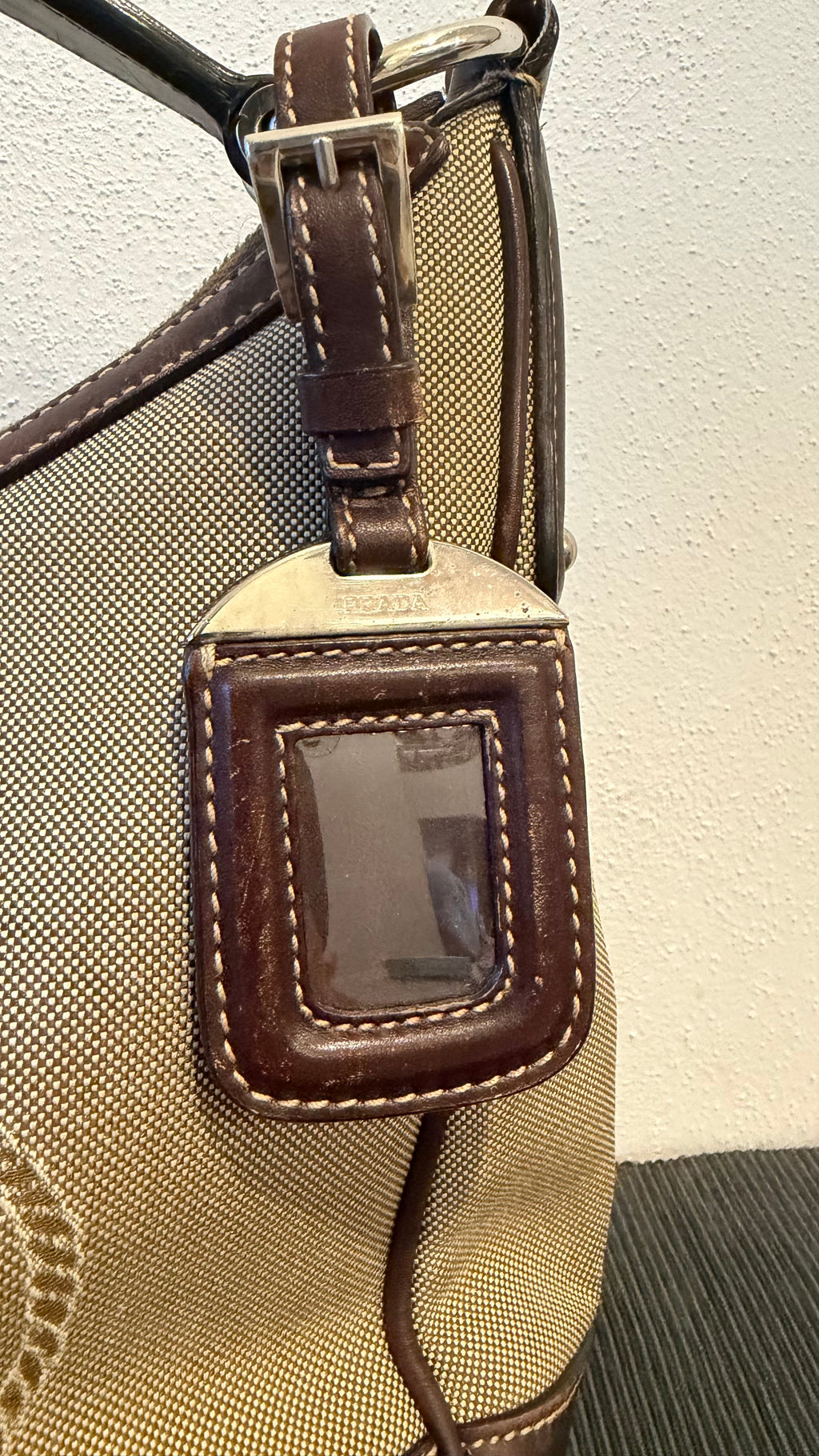 Borsa Prada Hobo marrone