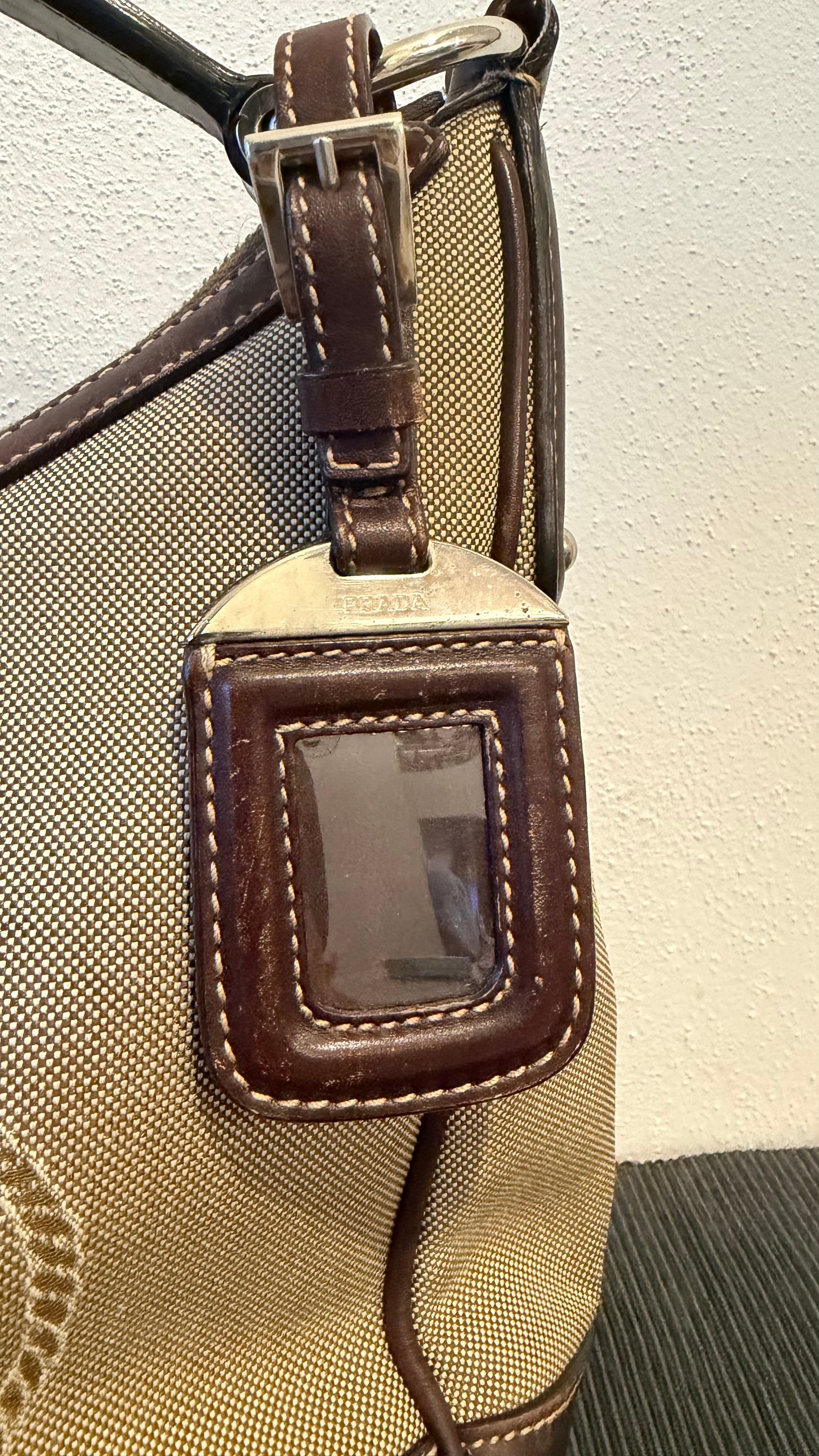 Borsa Prada Hobo marrone