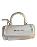 Borsa Balenciaga bianca stampa cocco