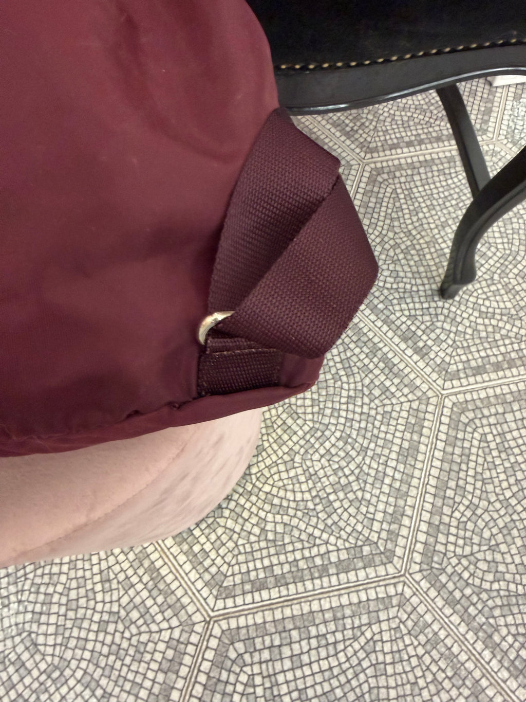 Zaino Prada nylon Borgogna