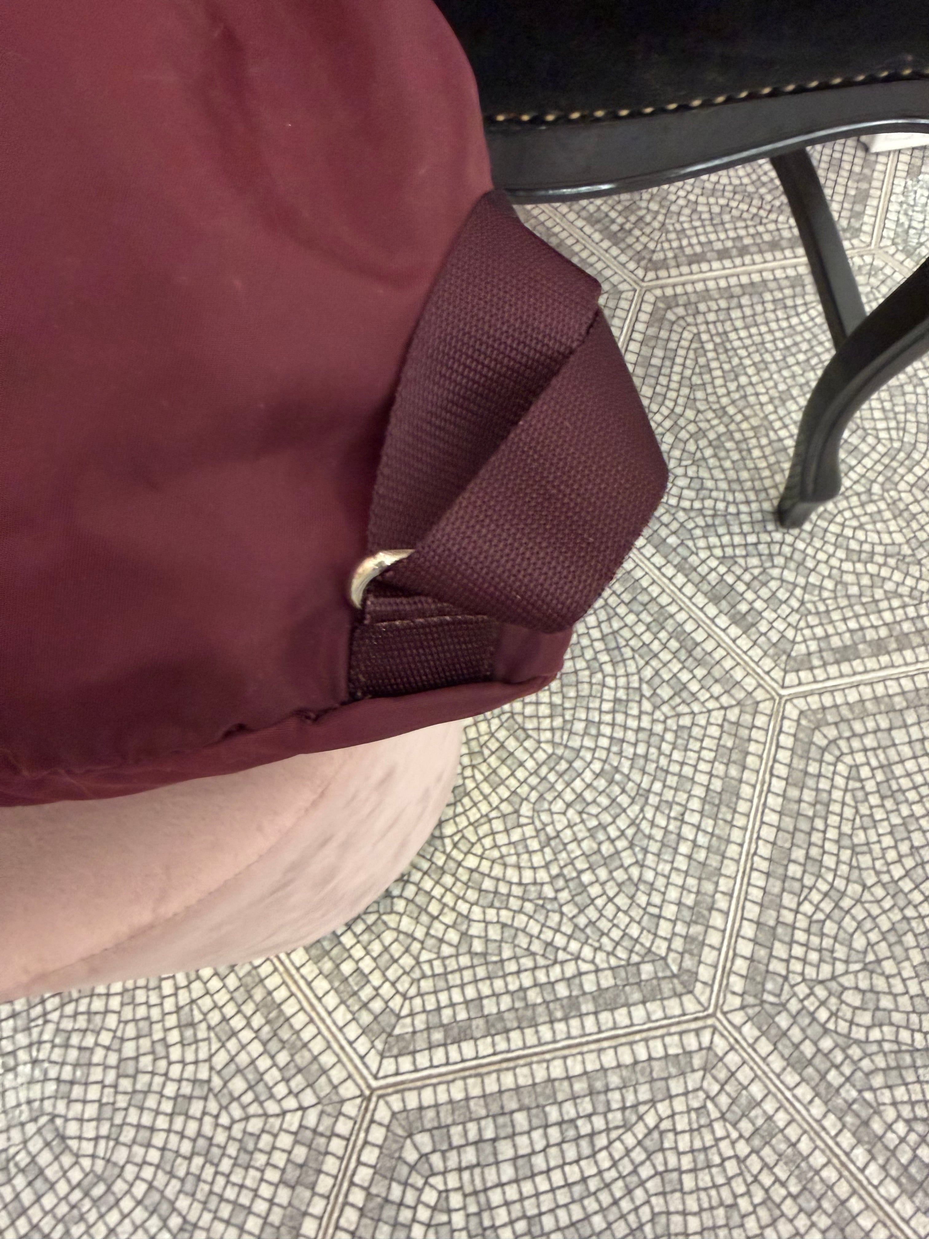 Zaino Prada nylon Borgogna