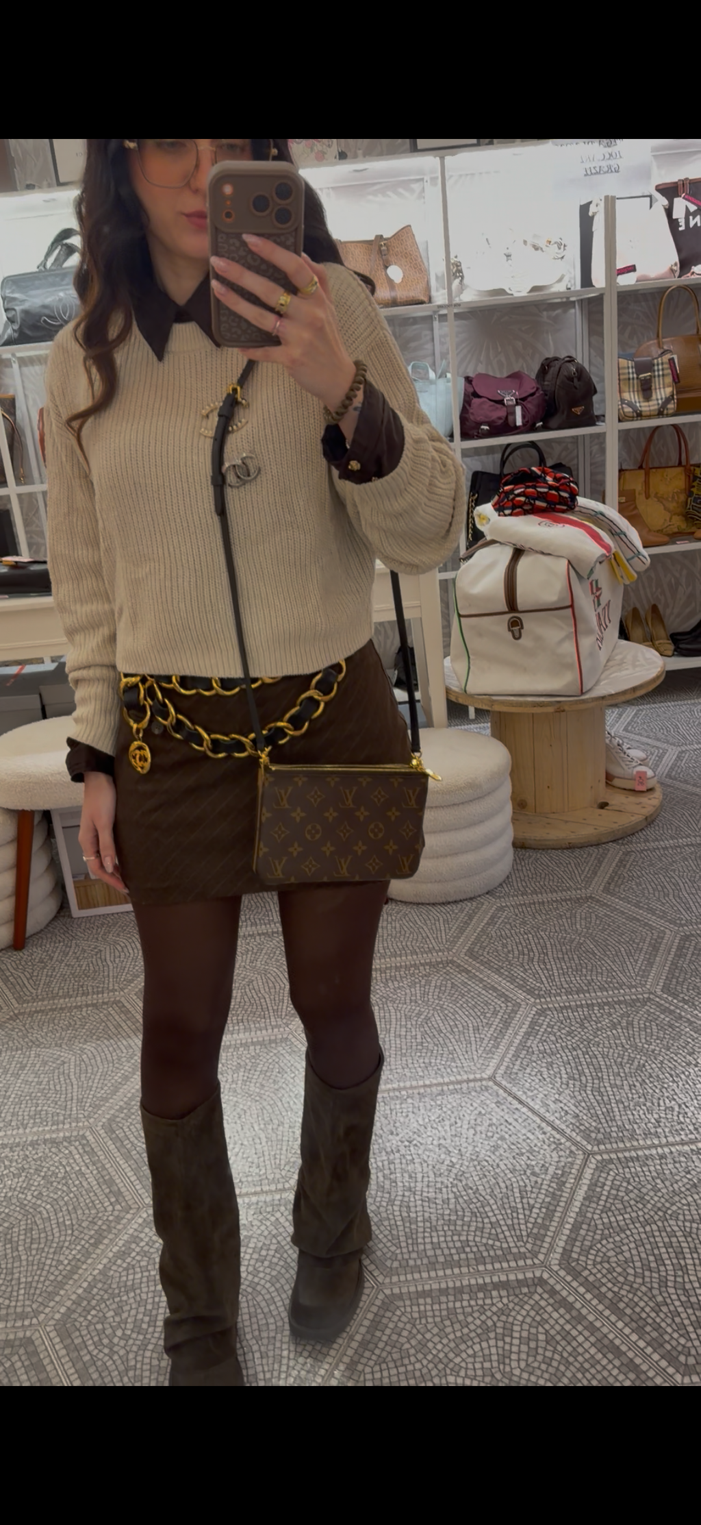 Borsa Louis Vuitton pochette reverse