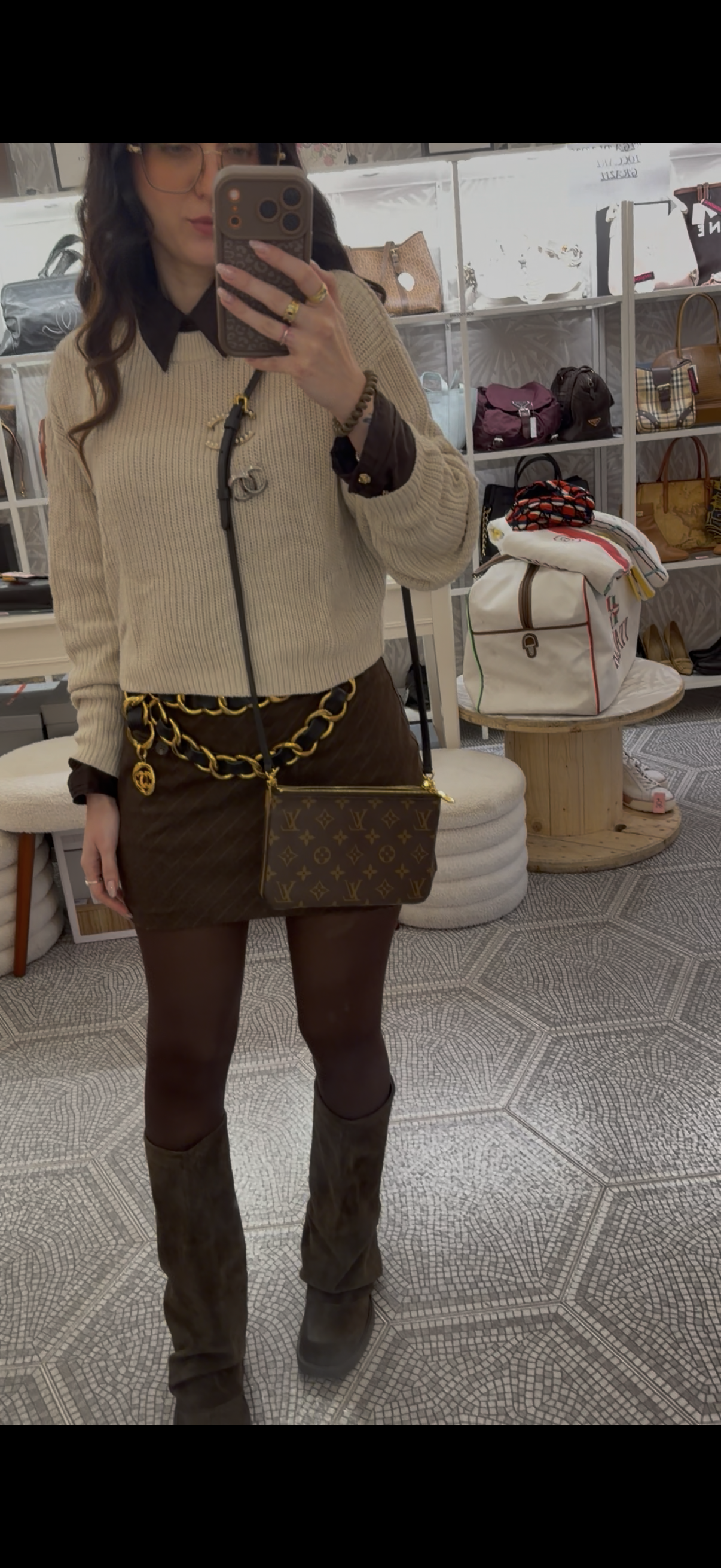 Borsa Louis Vuitton pochette reverse