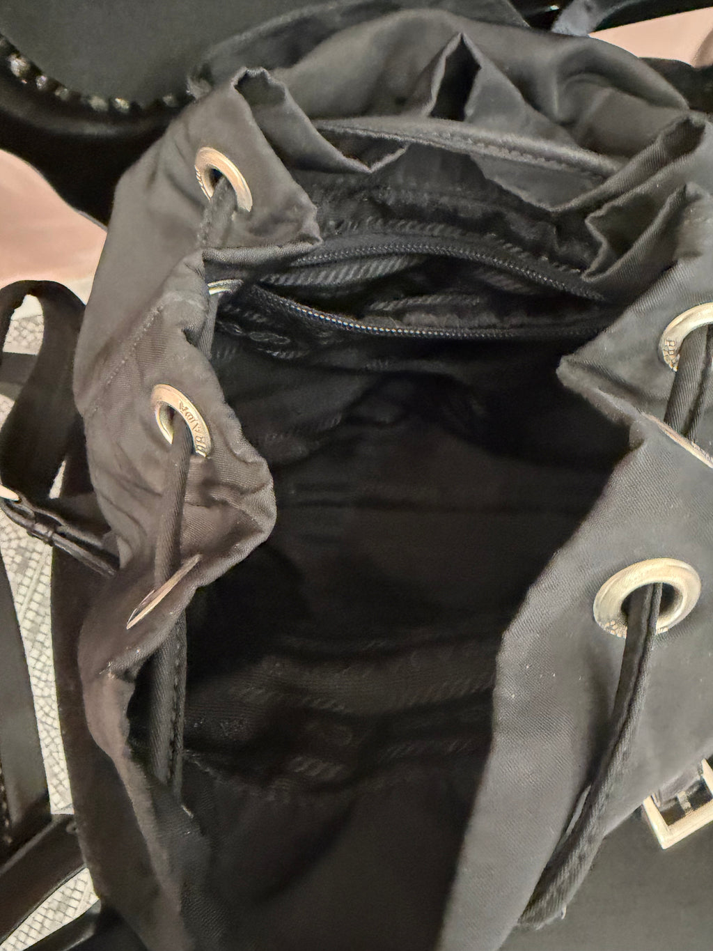 Zaino Prada nero nylon