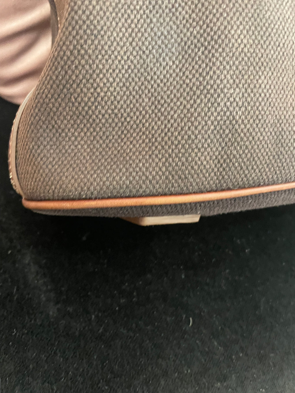 Borsa Céline cabas tessuto e pelle