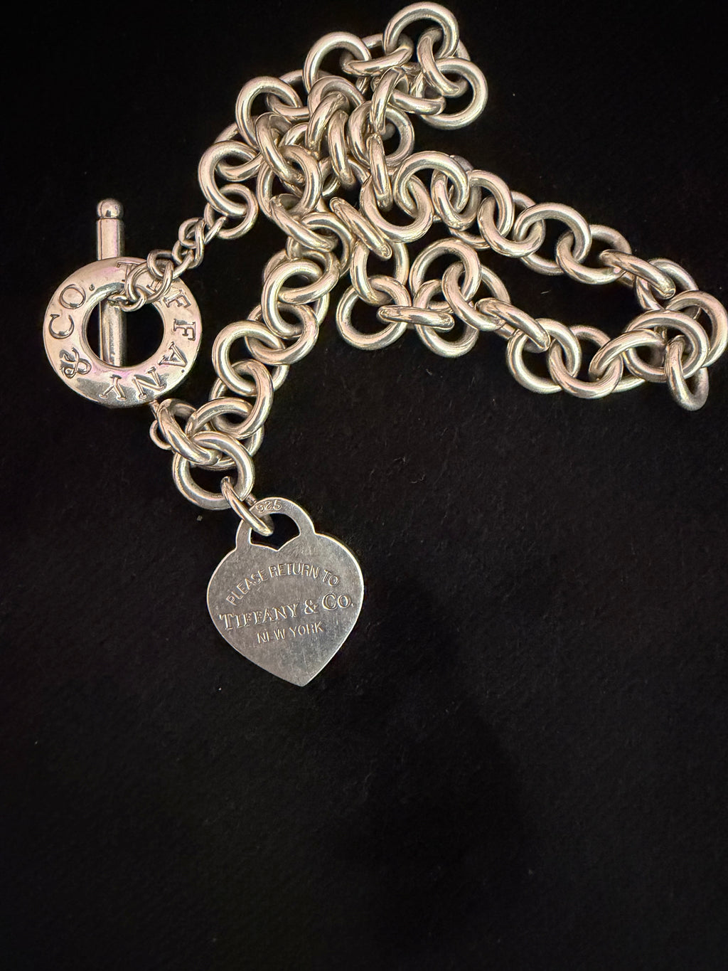 Collana Tiffany heart tag toggle