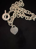 Collana Tiffany heart tag toggle