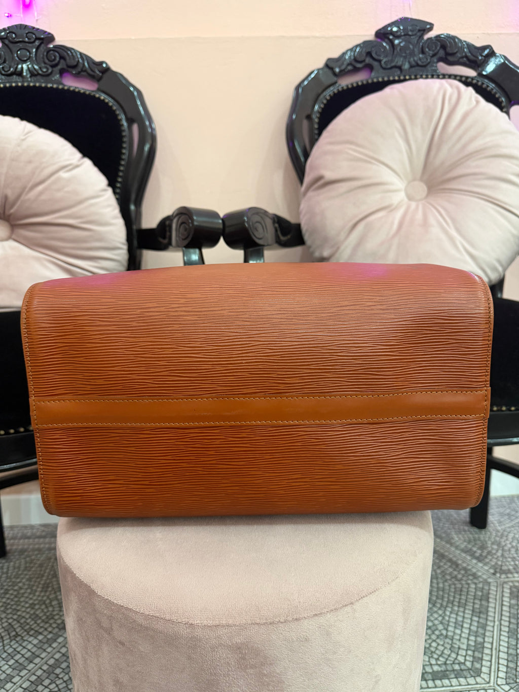 Borsa Louis Vuitton Speedy 30 pelle epi marrone