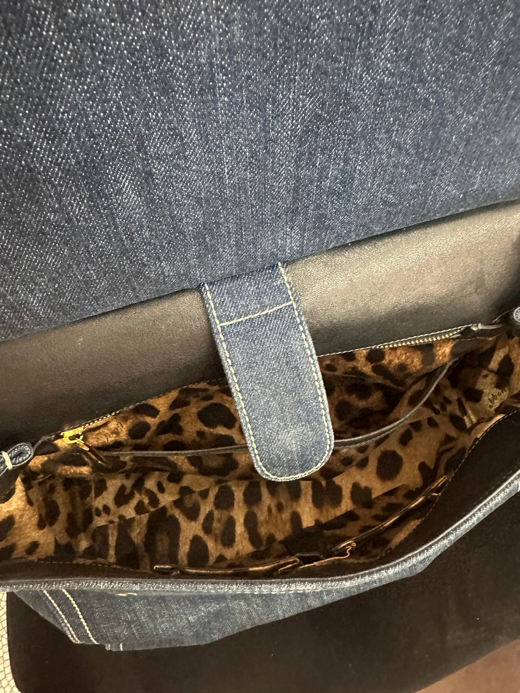 Borsa Miss Sicily in jeans Dolce e Gabbana