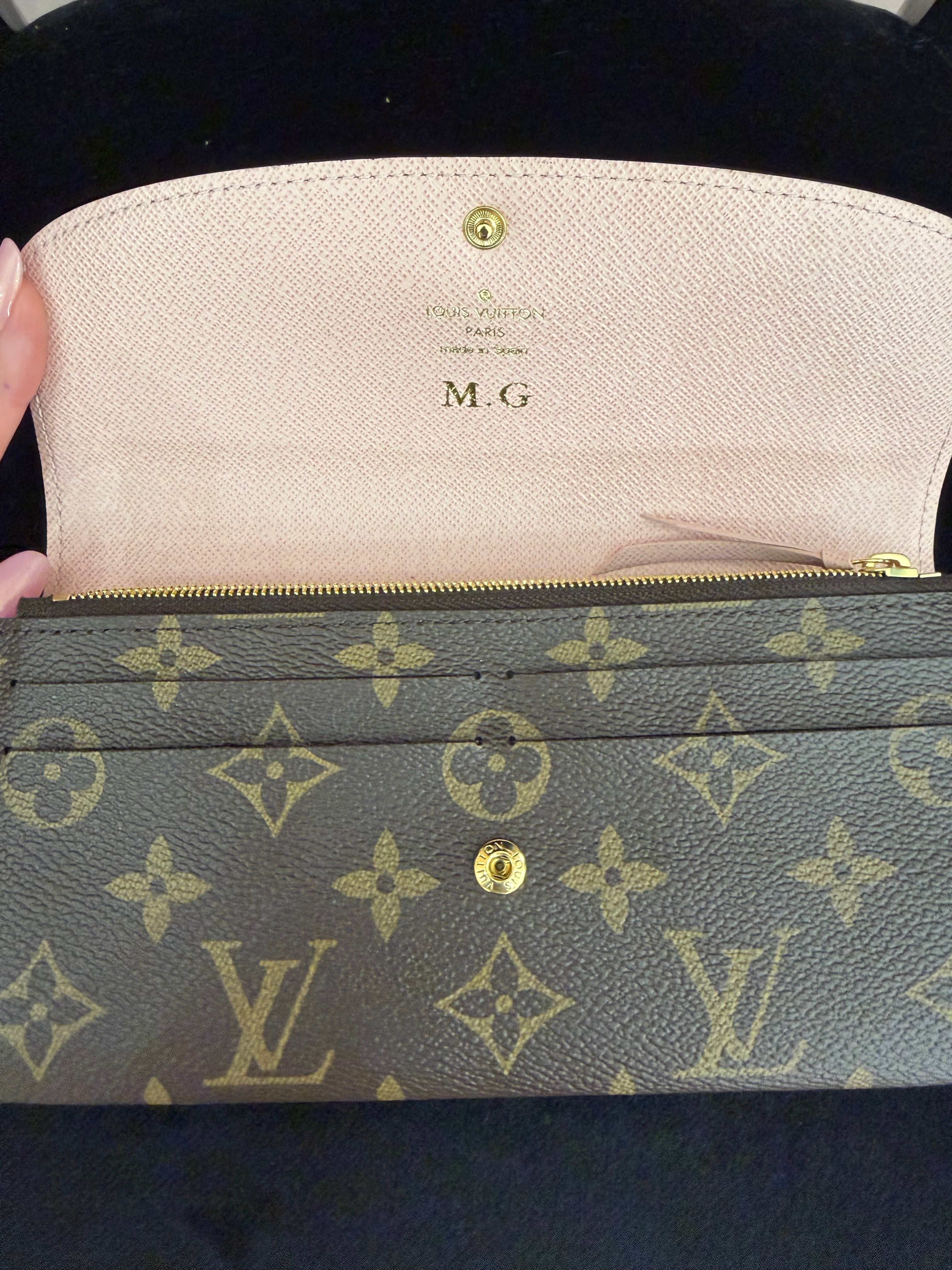 Portafoglio Louis Vuitton Emile rosa