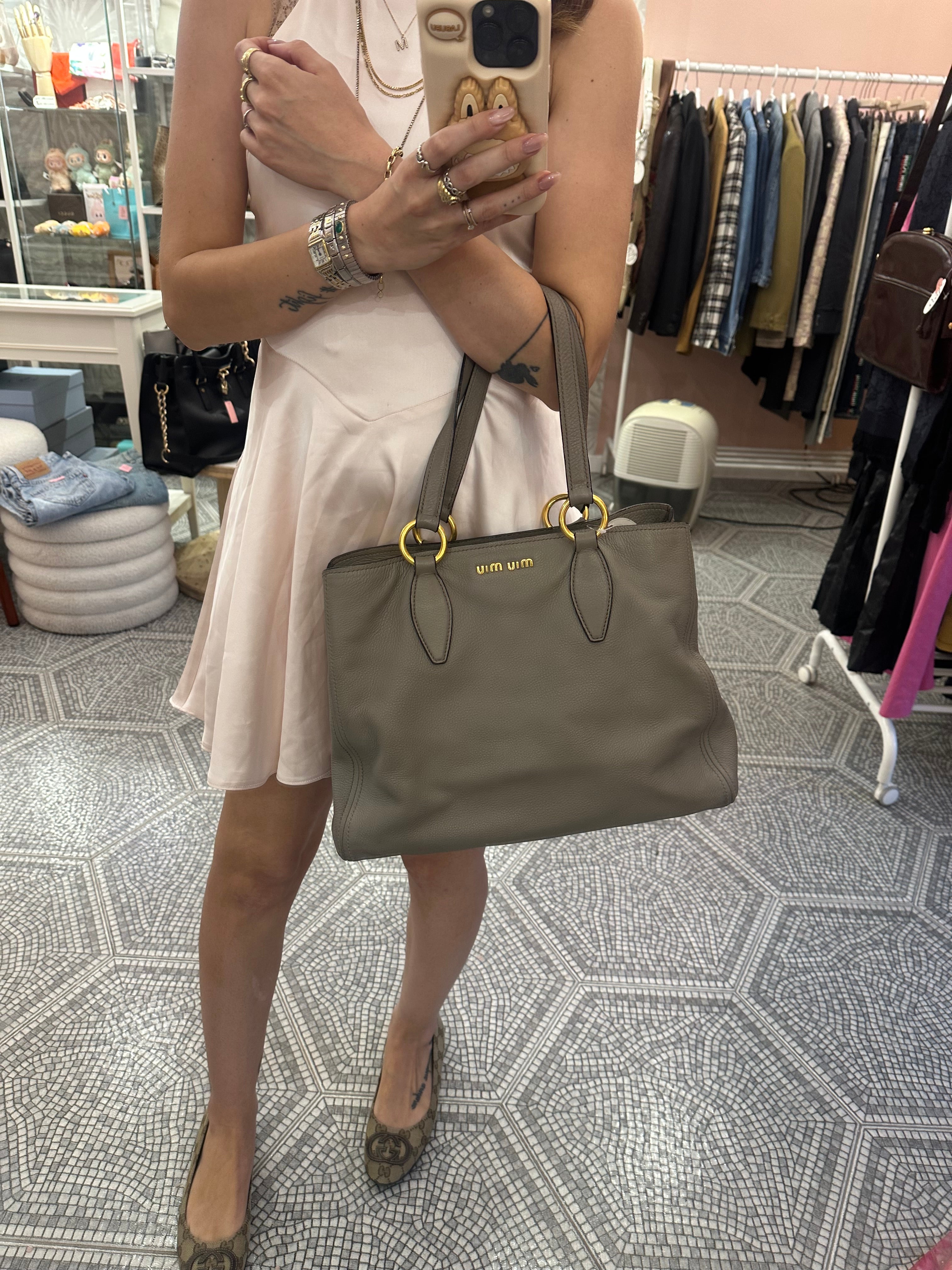 Borsa Miu Miu shopper tote