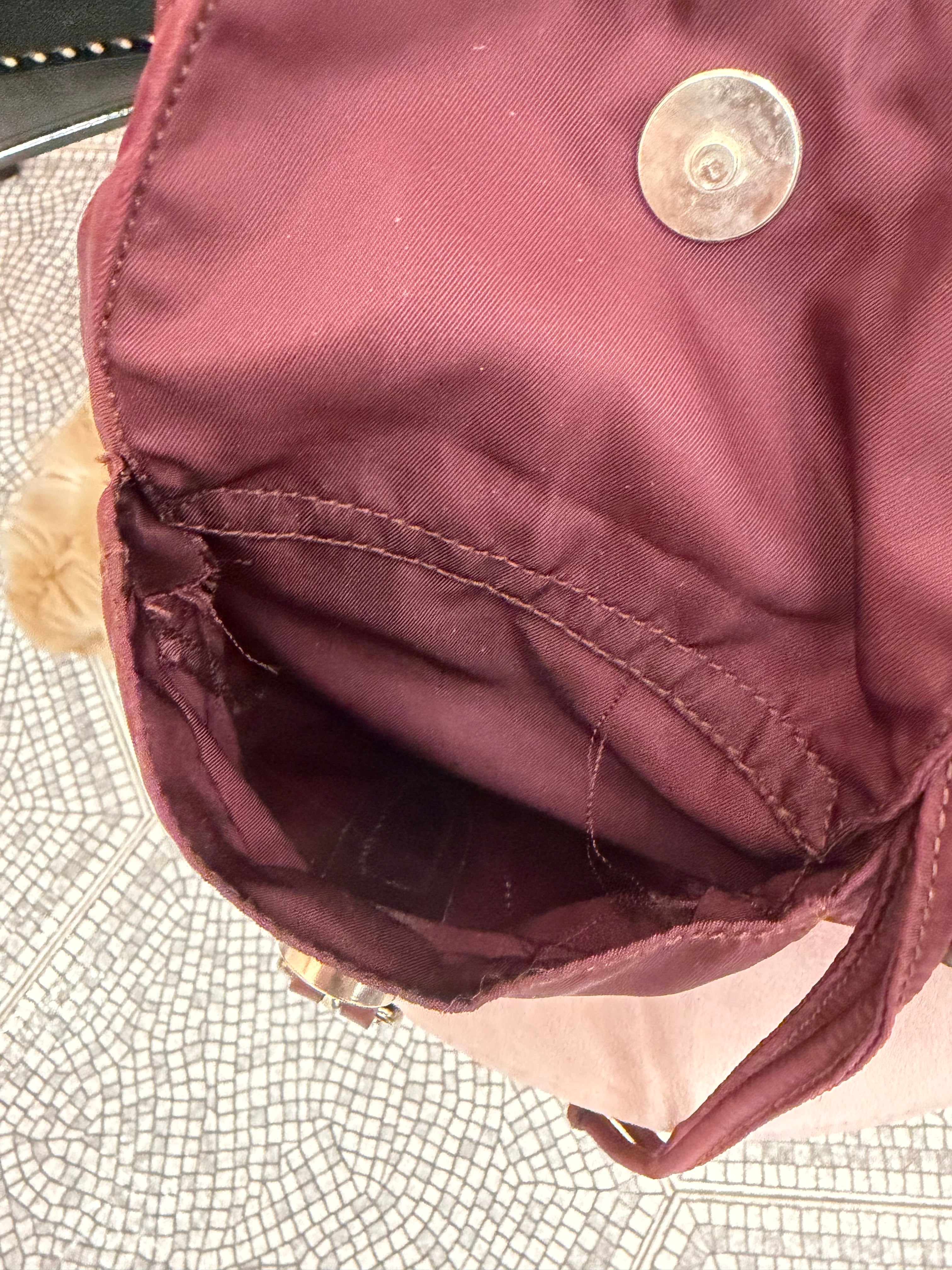 Zaino Prada nylon Borgogna